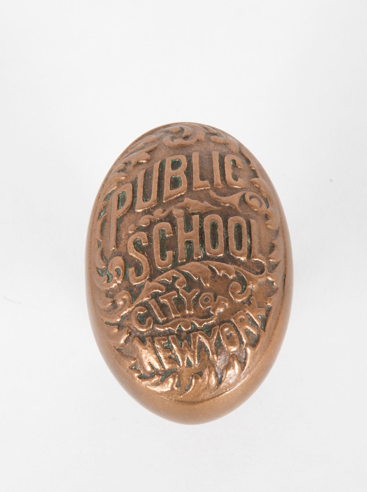 Set of Three New York City Public School Brass Door Knobs