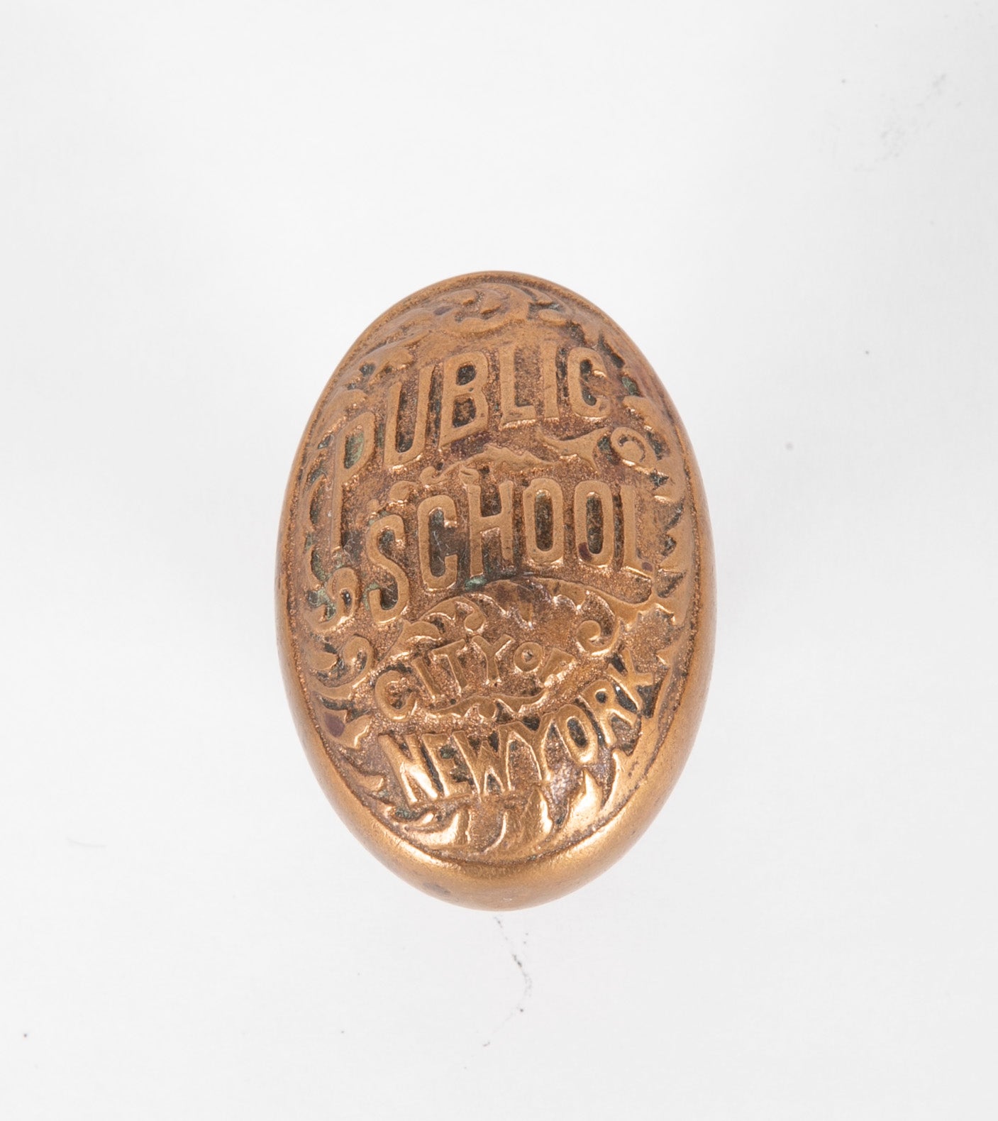 Set of Three New York City Public School Brass Door Knobs