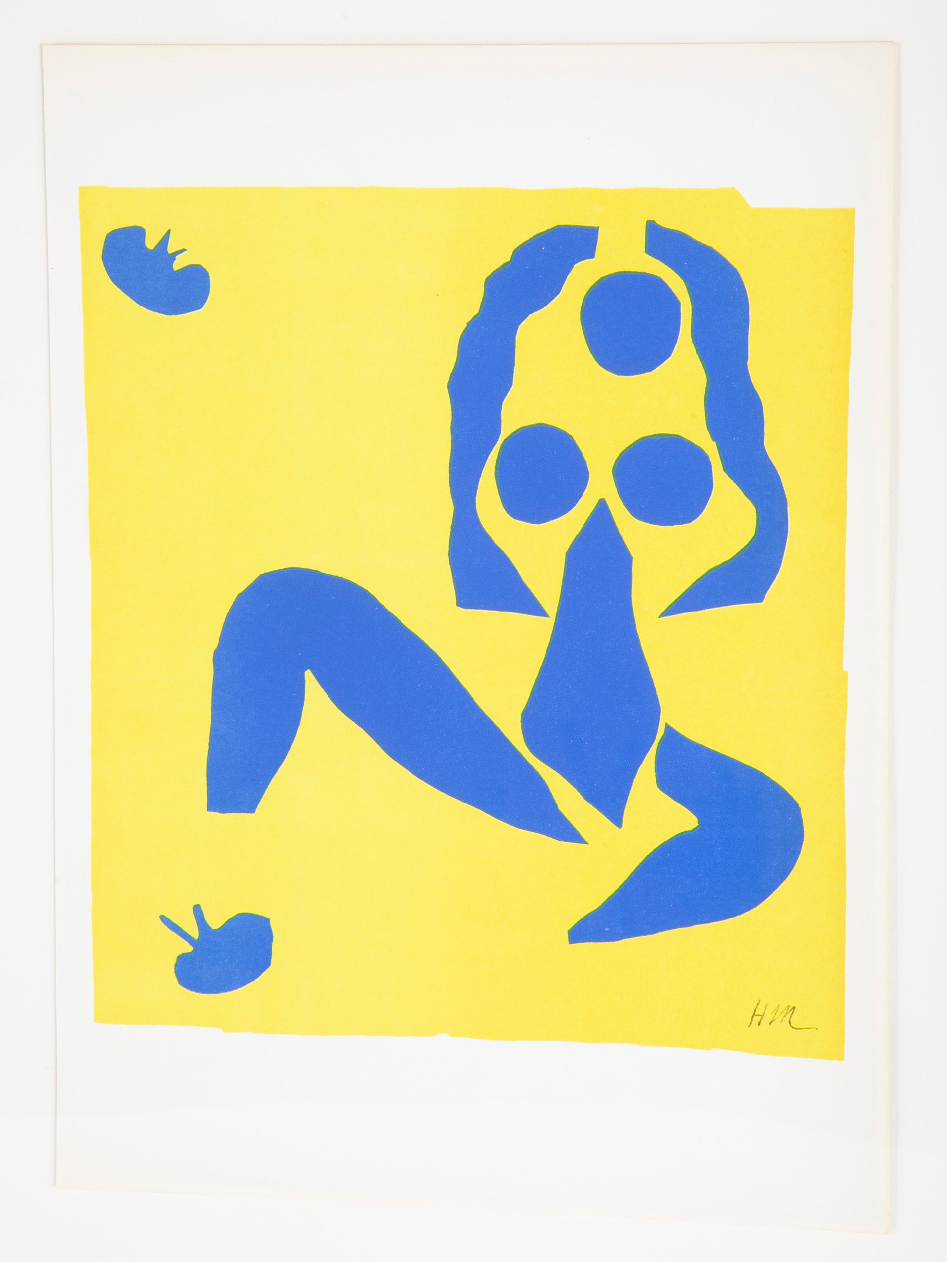 Henri Matisse Supervised Lithograph from his Original Cut Paper Maquette