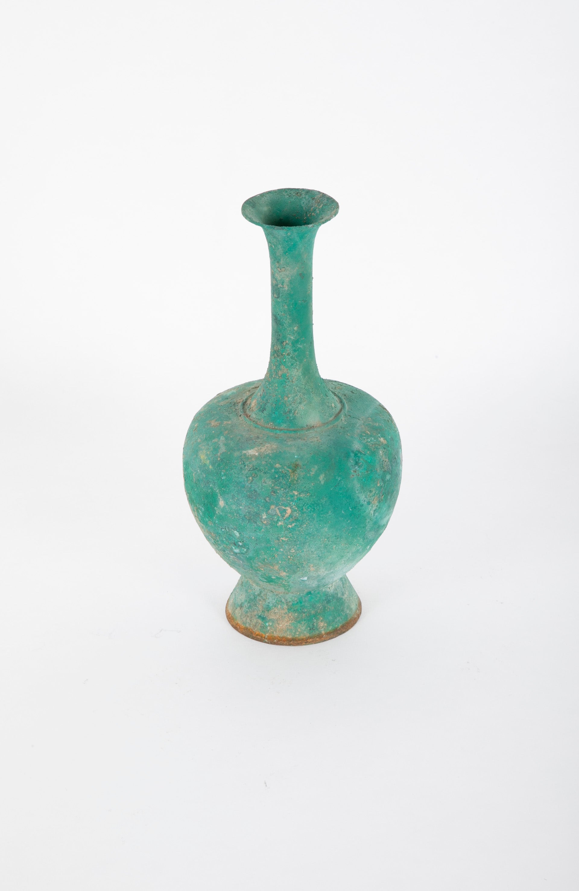 Tang Dynasty Vessel with Bright Verdigris Patina