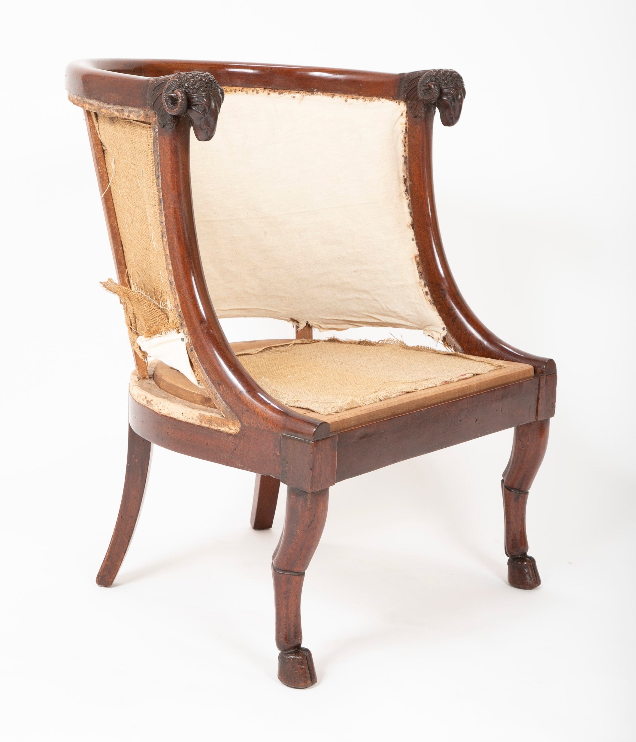 Very Fine Pair of French Empire Armchairs Attributed to Jacob Desmalter