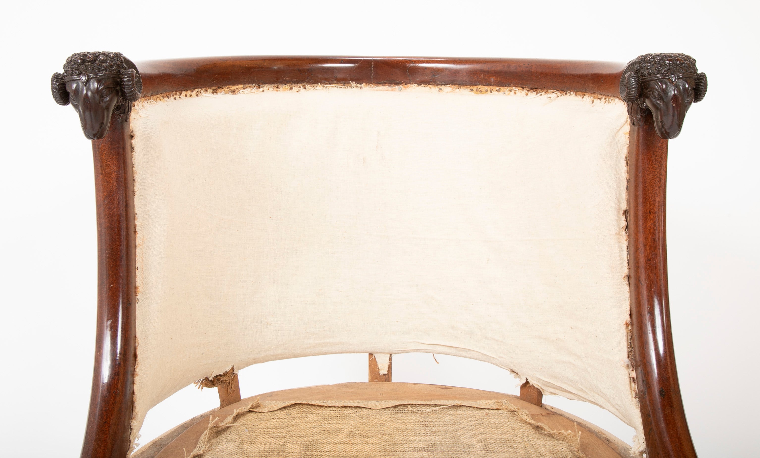 Very Fine Pair of French Empire Armchairs Attributed to Jacob Desmalter