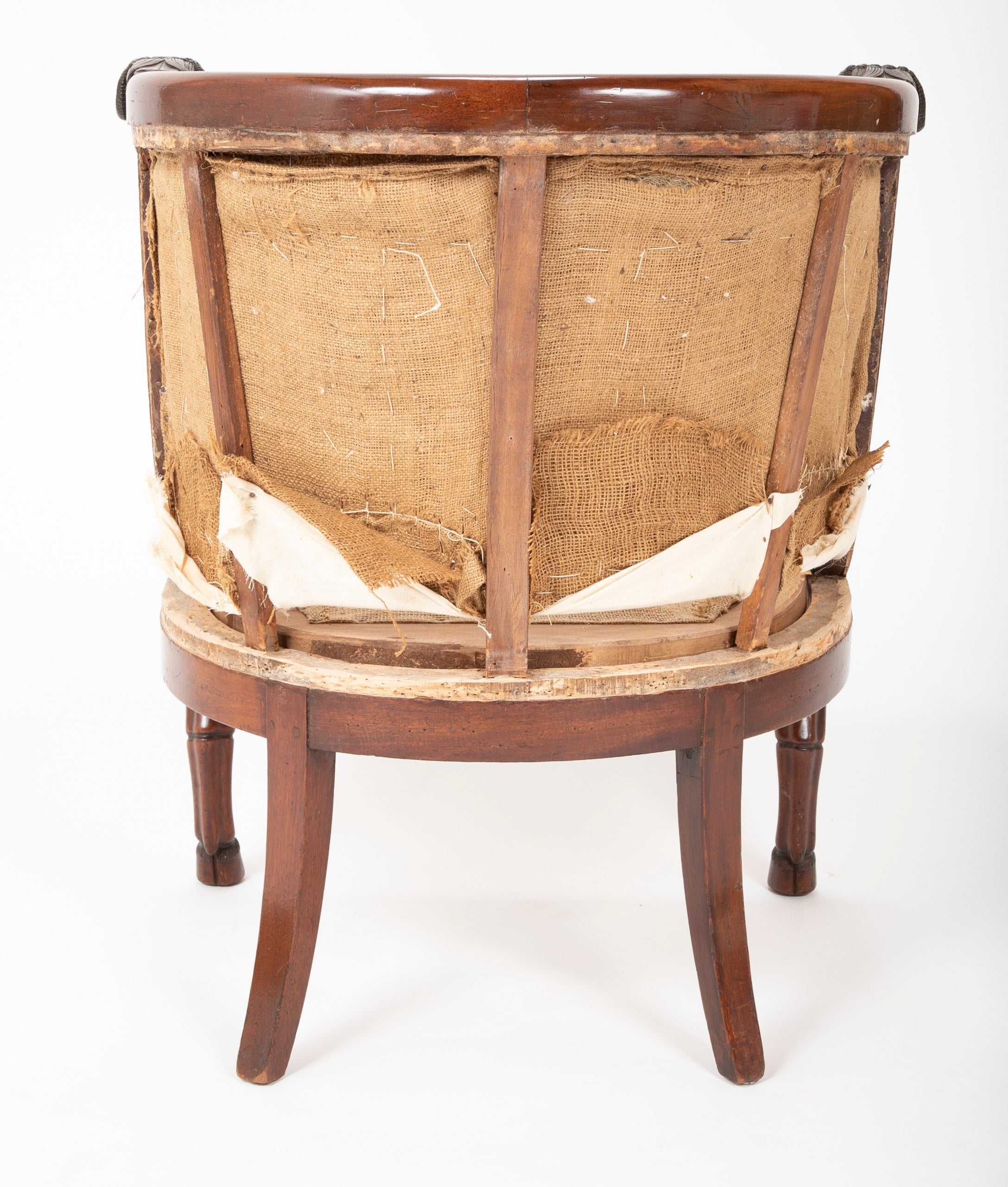 Very Fine Pair of French Empire Armchairs Attributed to Jacob Desmalter