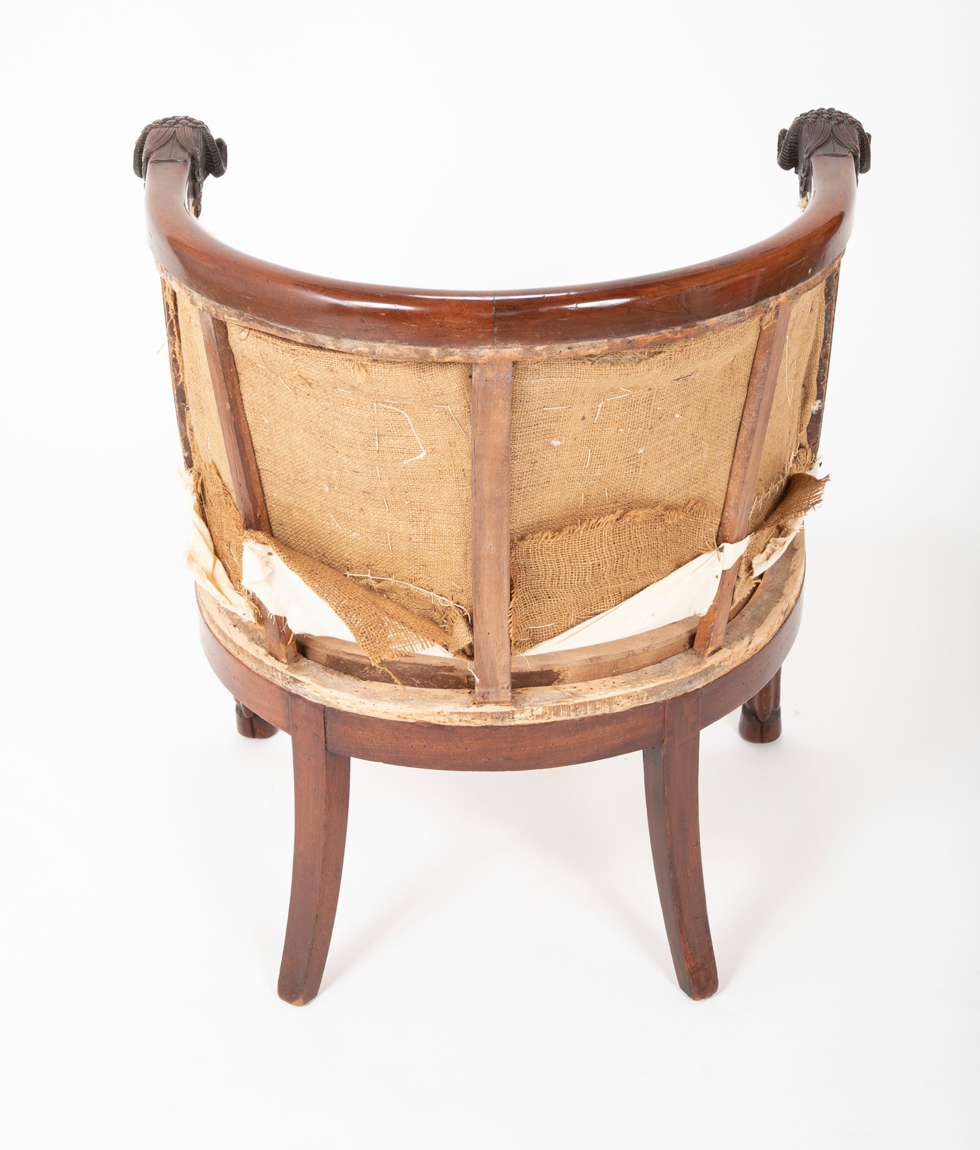 Very Fine Pair of French Empire Armchairs Attributed to Jacob Desmalter