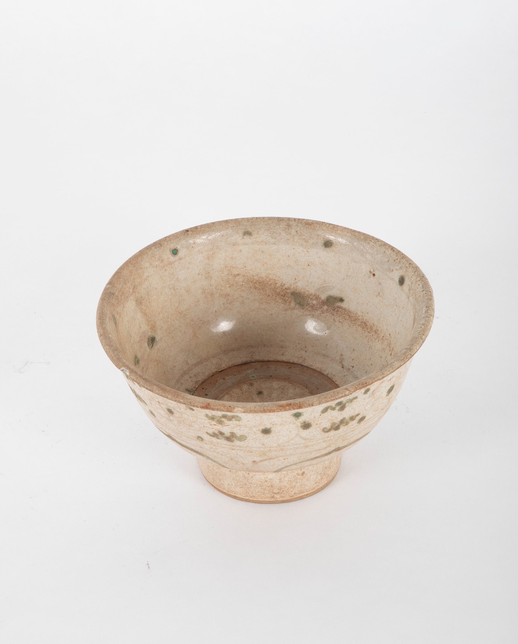 15th Century Thai Sawankhalok Hand Made Pottery Bowl