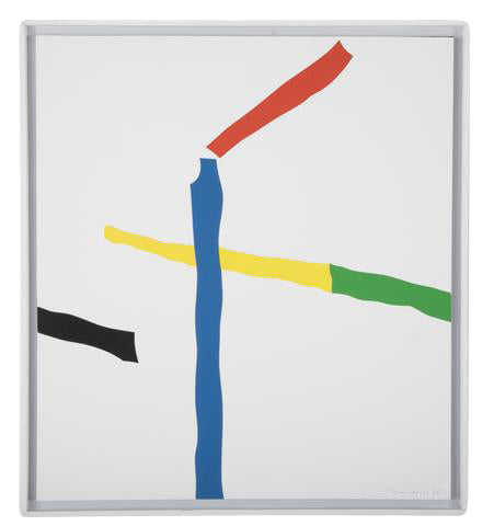 "Serie des Grues de Beaubourg" Serigraph in 8 Colors on Paper by Jean Legros