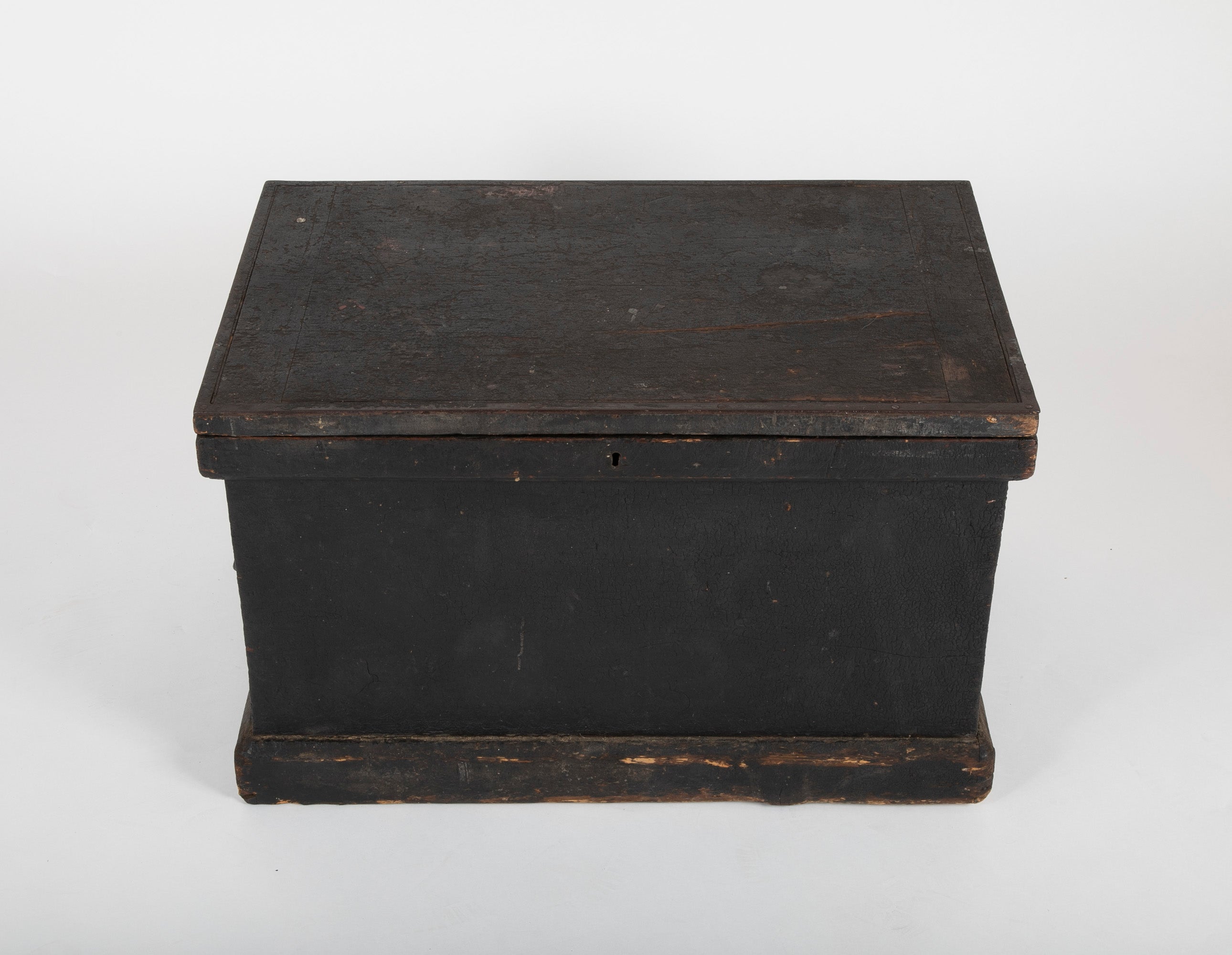 19th Century Inlaid Ship Carpenter's or Mechanic's Chest