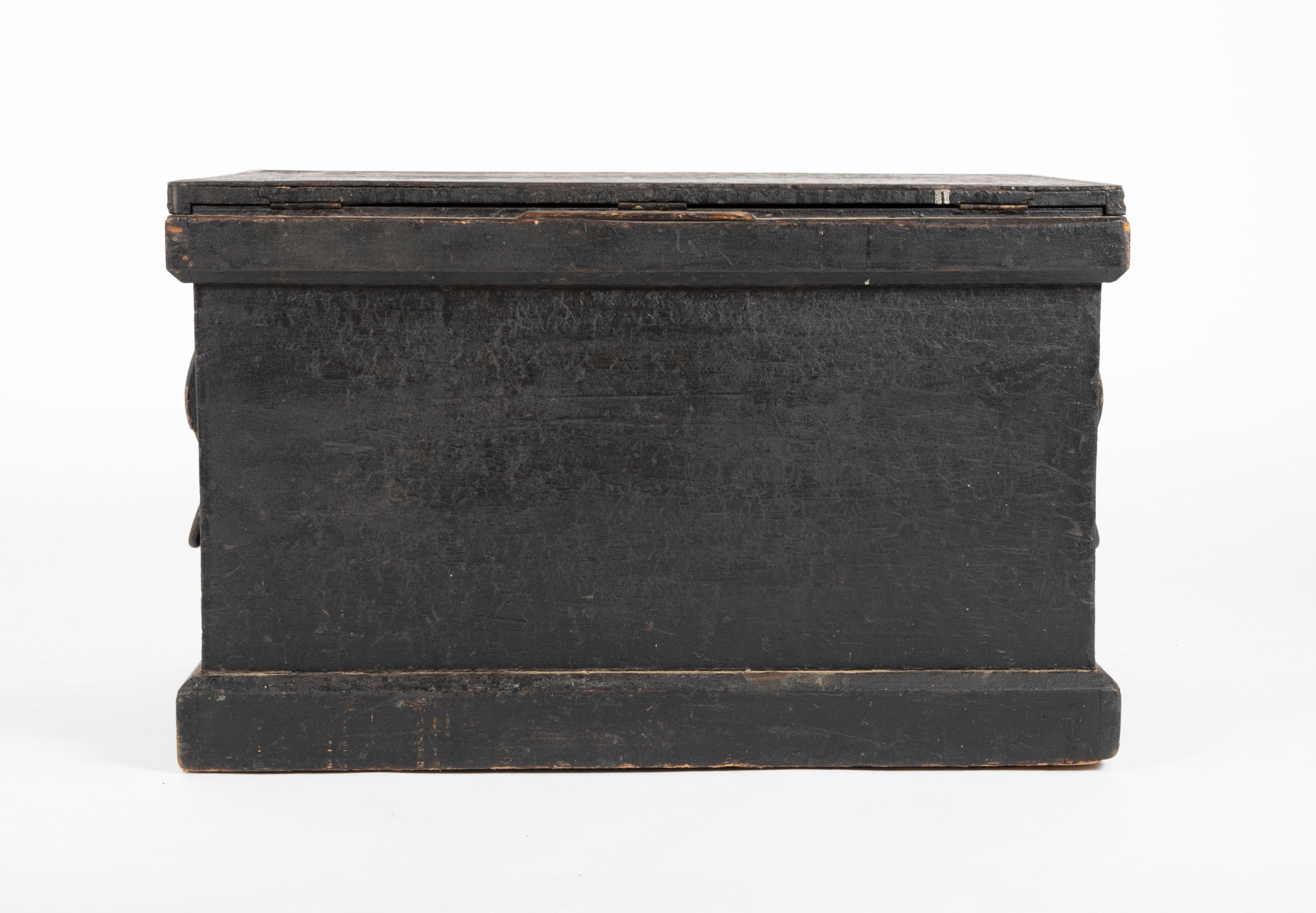19th Century Inlaid Ship Carpenter's or Mechanic's Chest