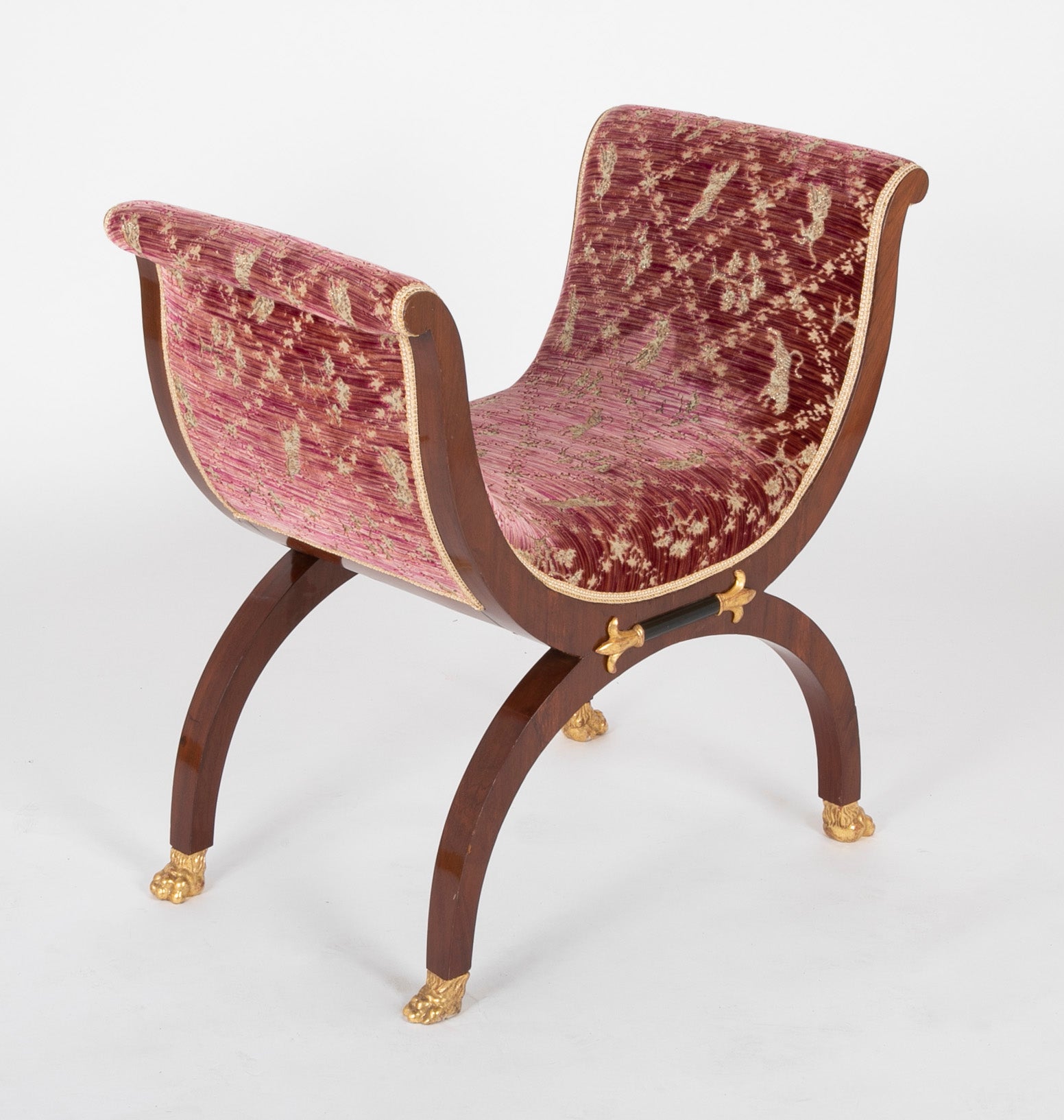 Pair of Mahogany Directoire Form Tabourets