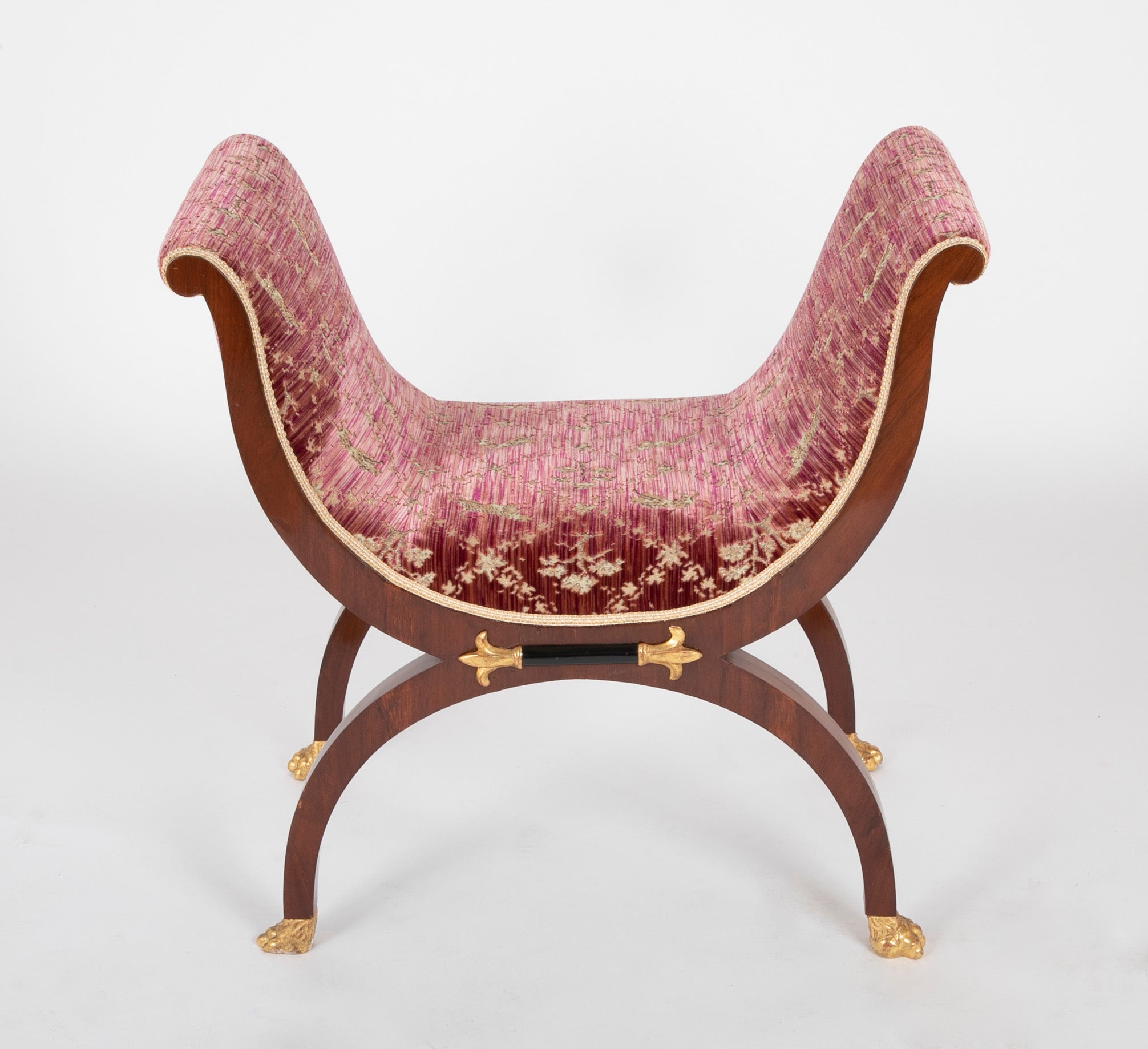 Pair of Mahogany Directoire Form Tabourets