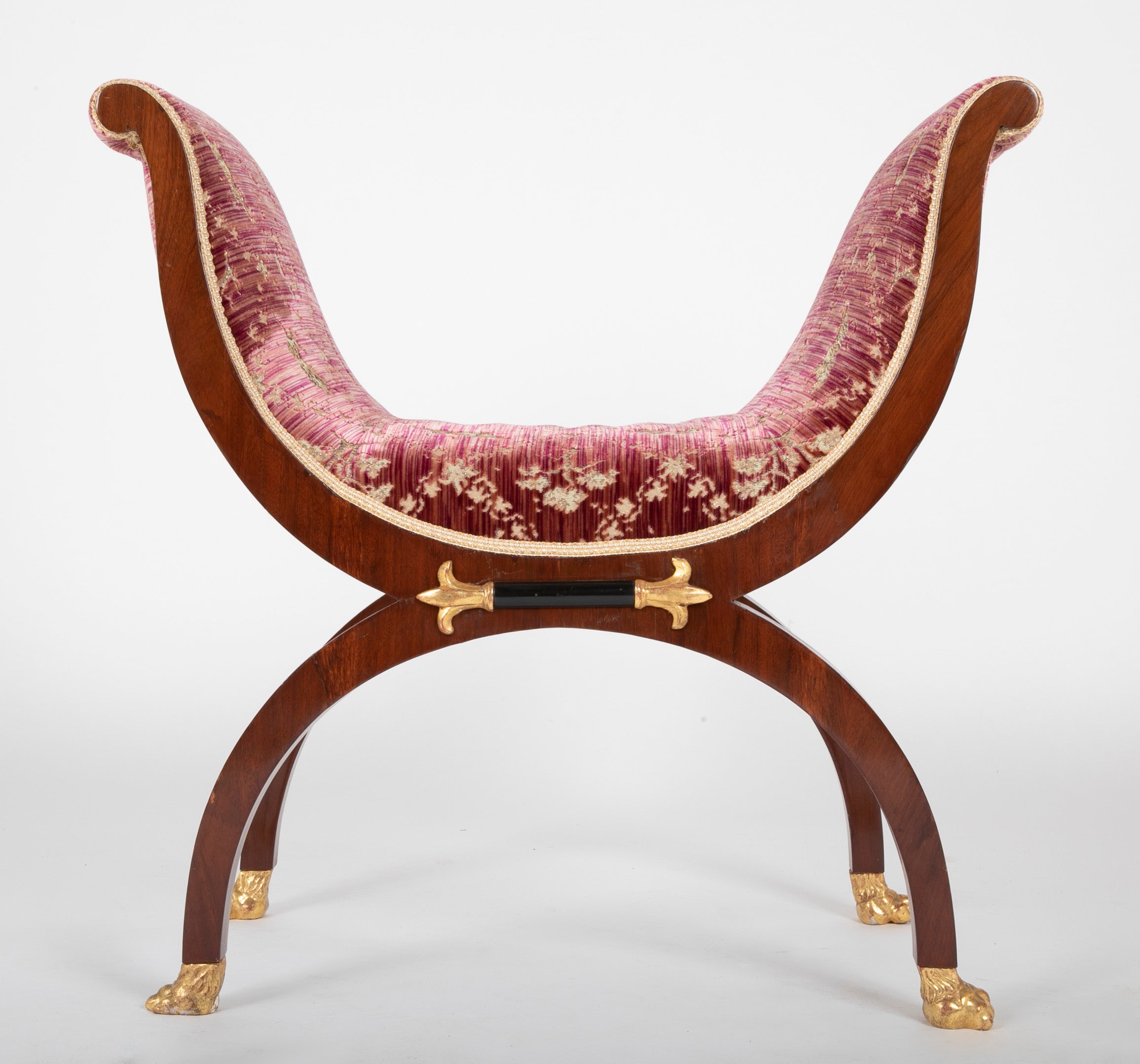 Pair of Mahogany Directoire Form Tabourets