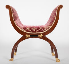 Pair of Mahogany Directoire Form Tabourets