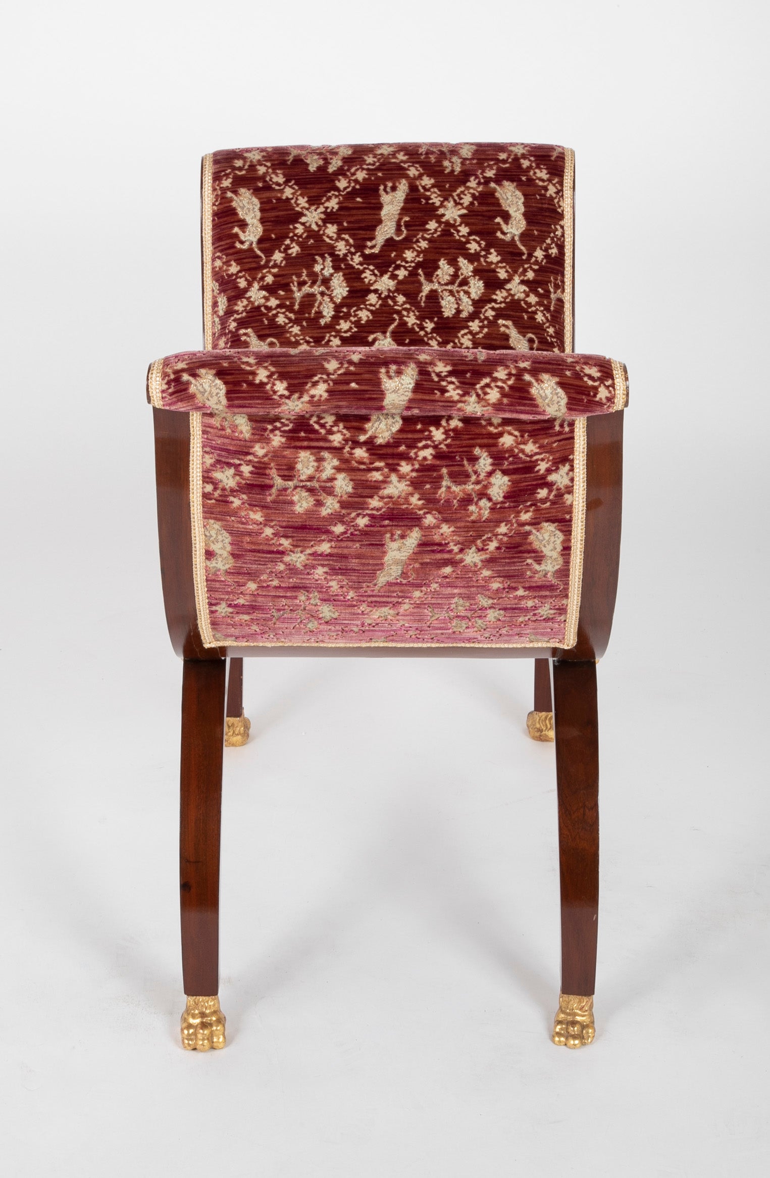 Pair of Mahogany Directoire Form Tabourets