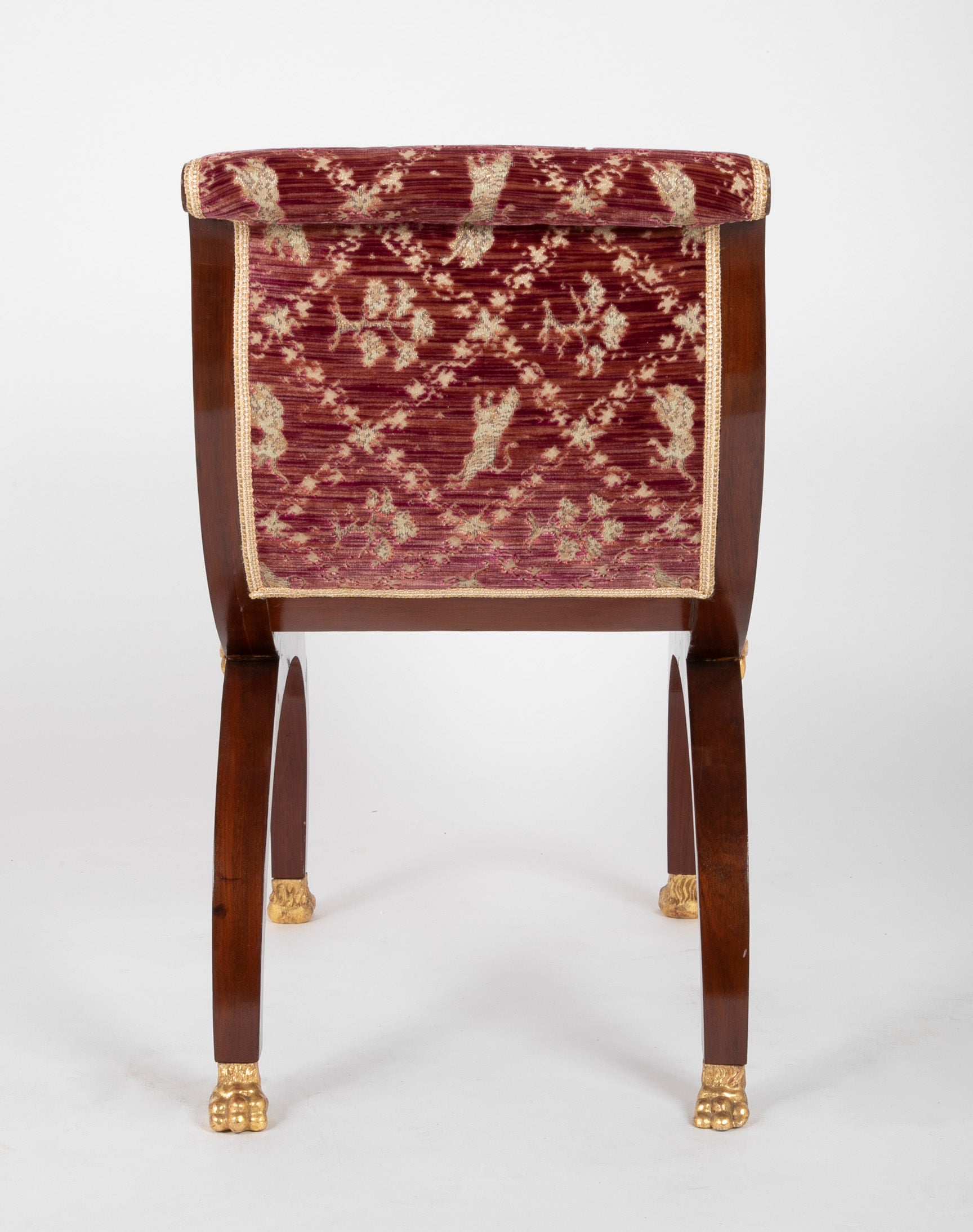 Pair of Mahogany Directoire Form Tabourets