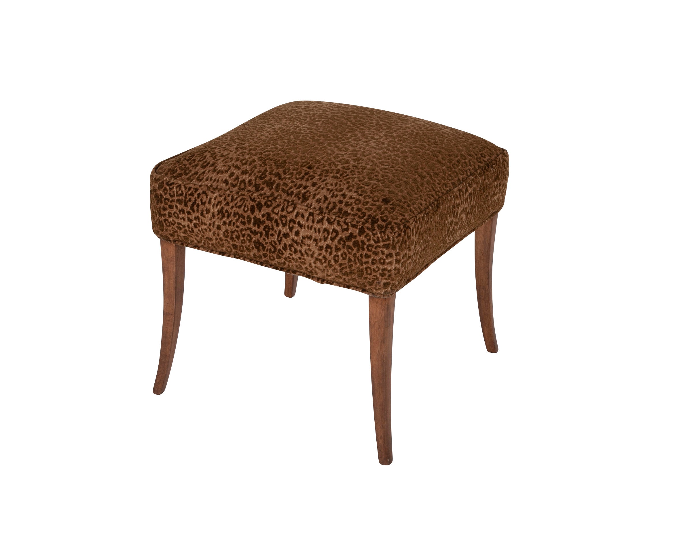Harvey Probber Sabre Leg Bench with Upholstered Seat