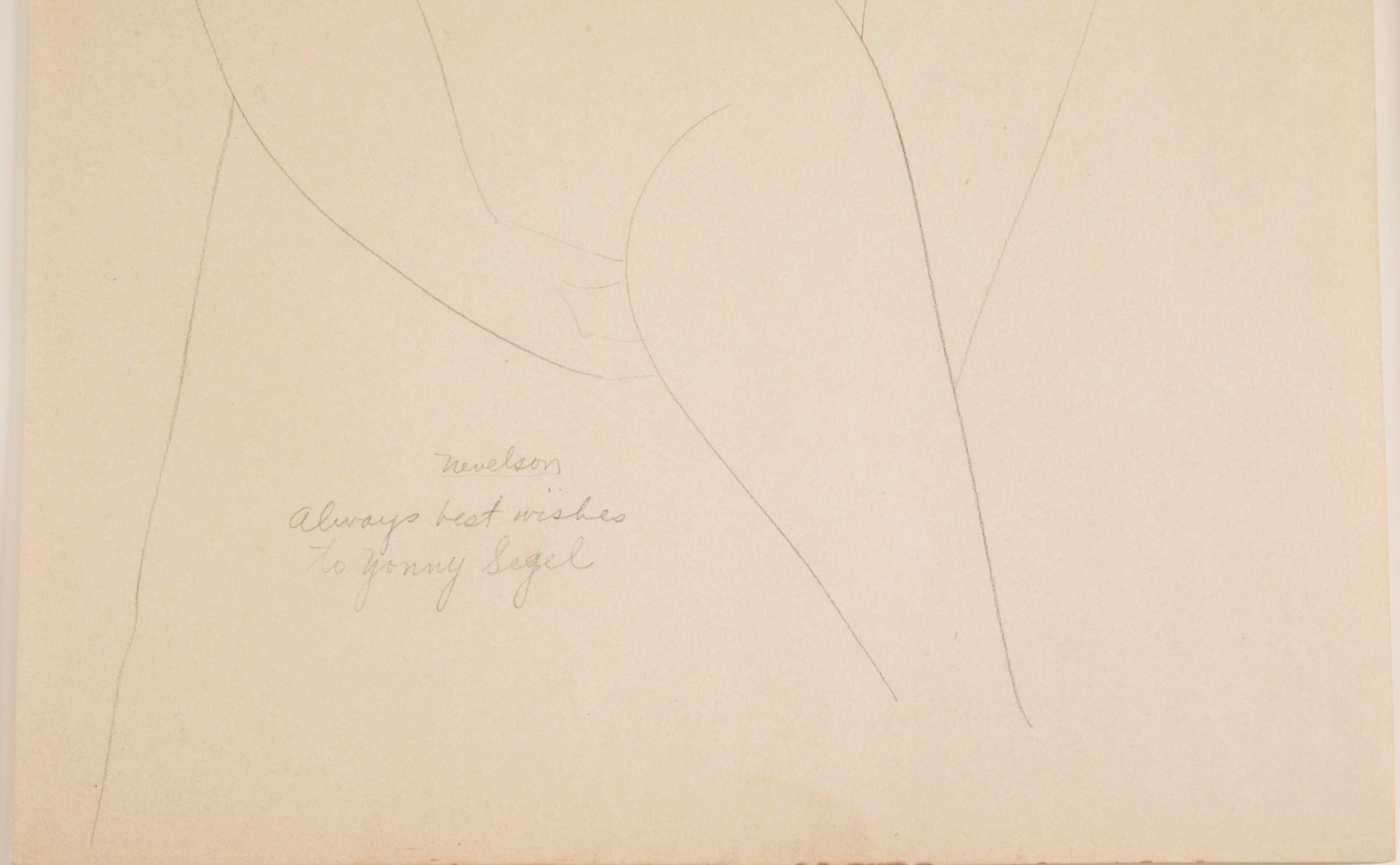 A Pencil Drawing by Louise Nevelson.