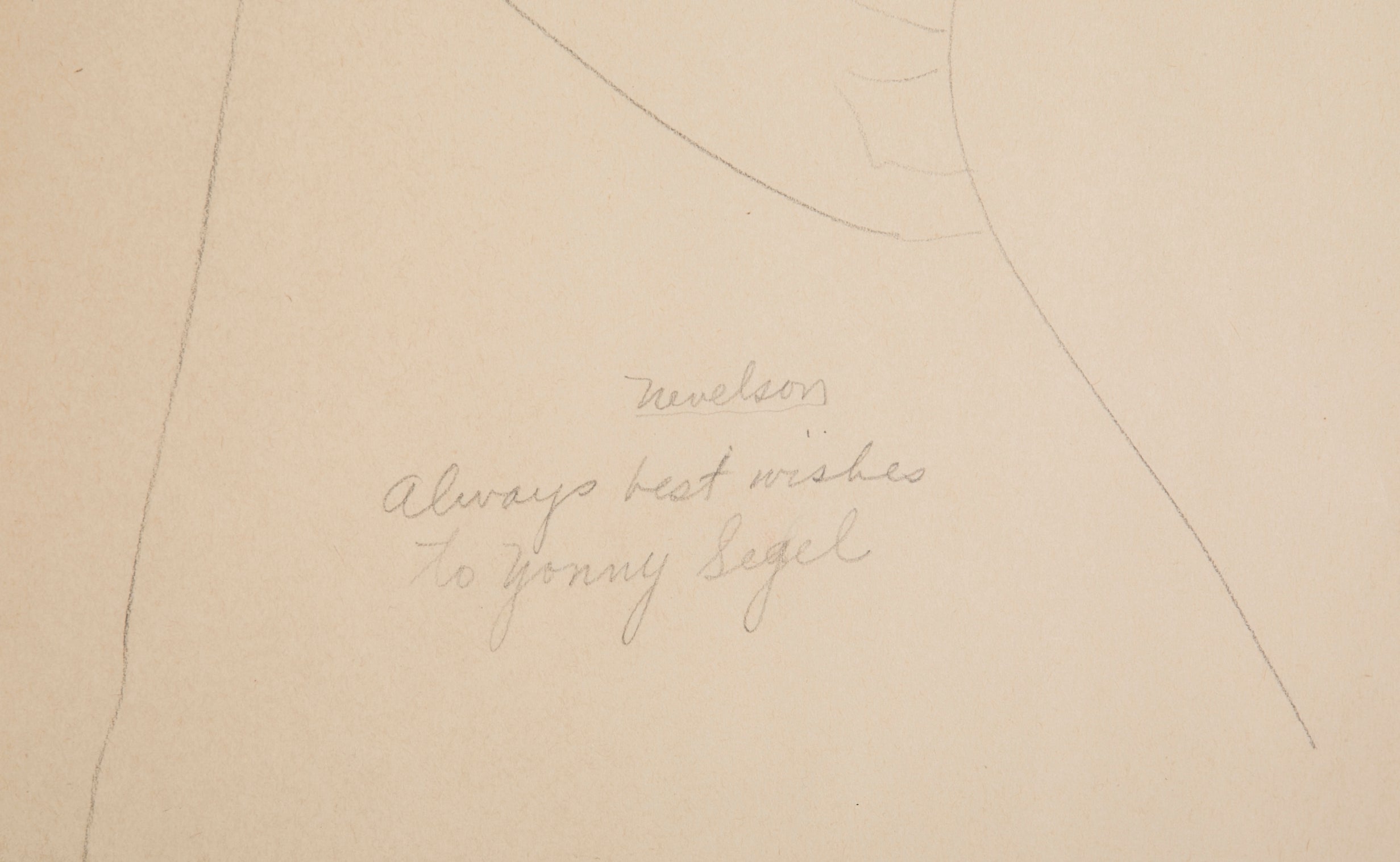 A Pencil Drawing by Louise Nevelson.
