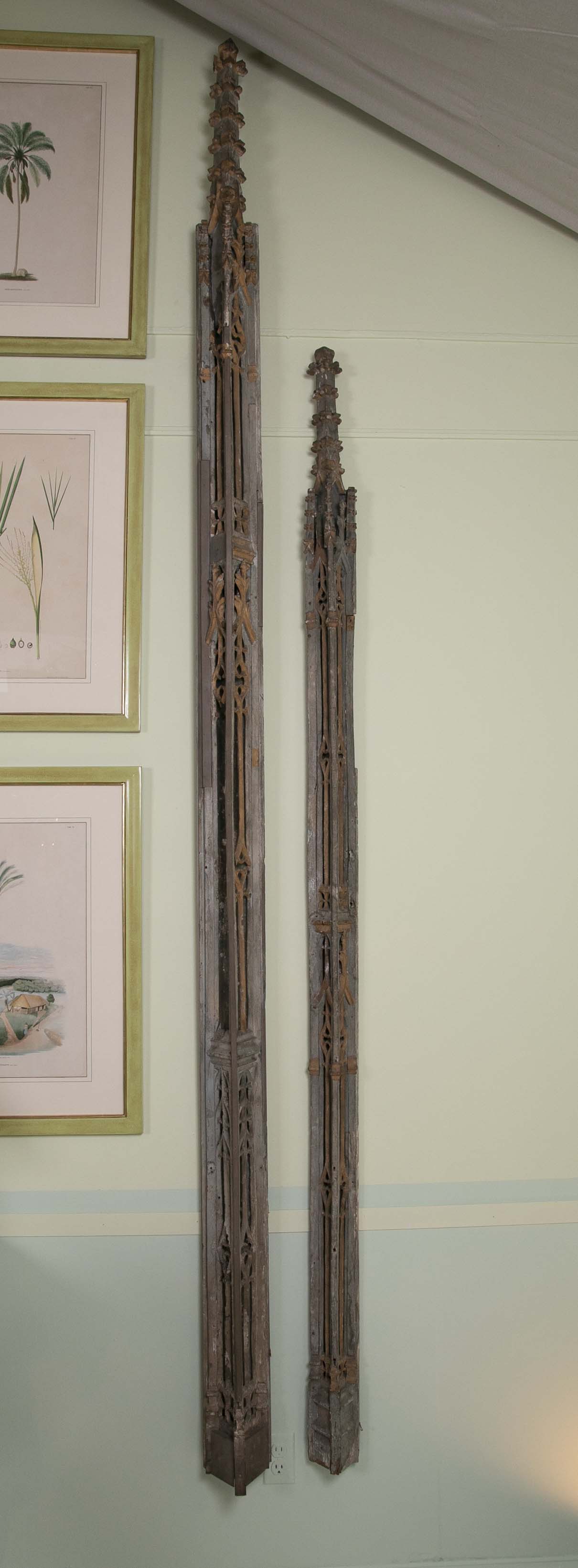 Set of Four Gothic Pilasters