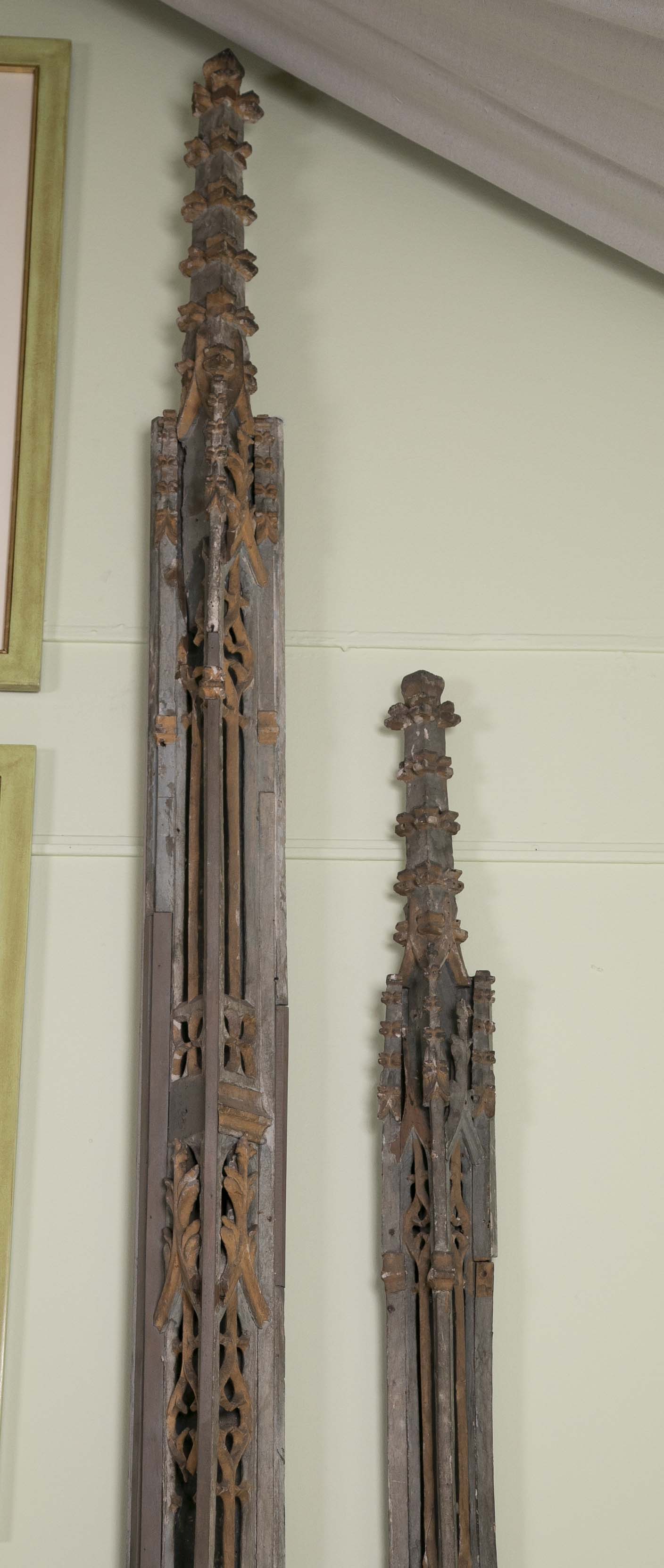 Set of Four Gothic Pilasters