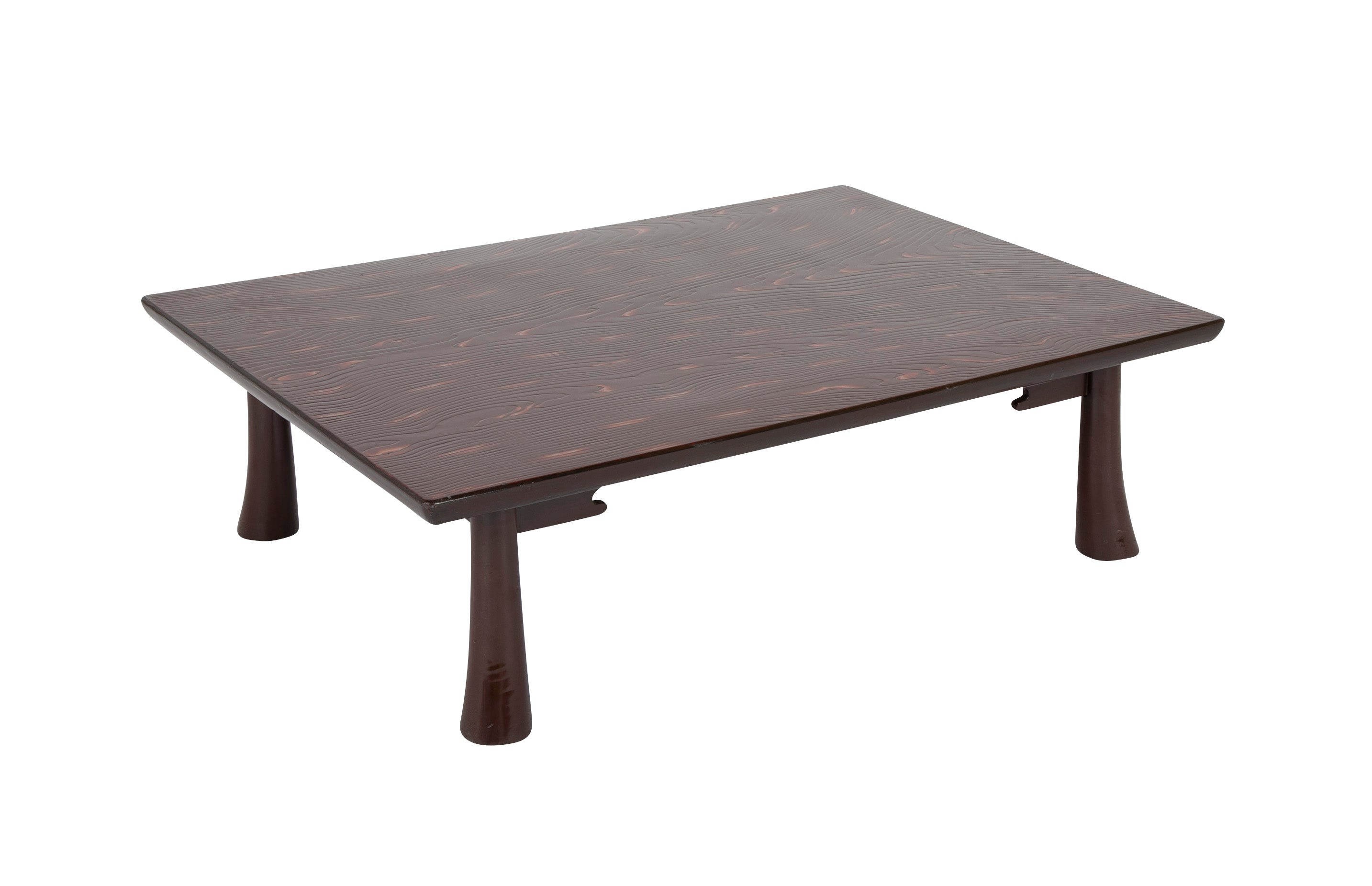 Scarlet Faux Bois Lacquer Low Table