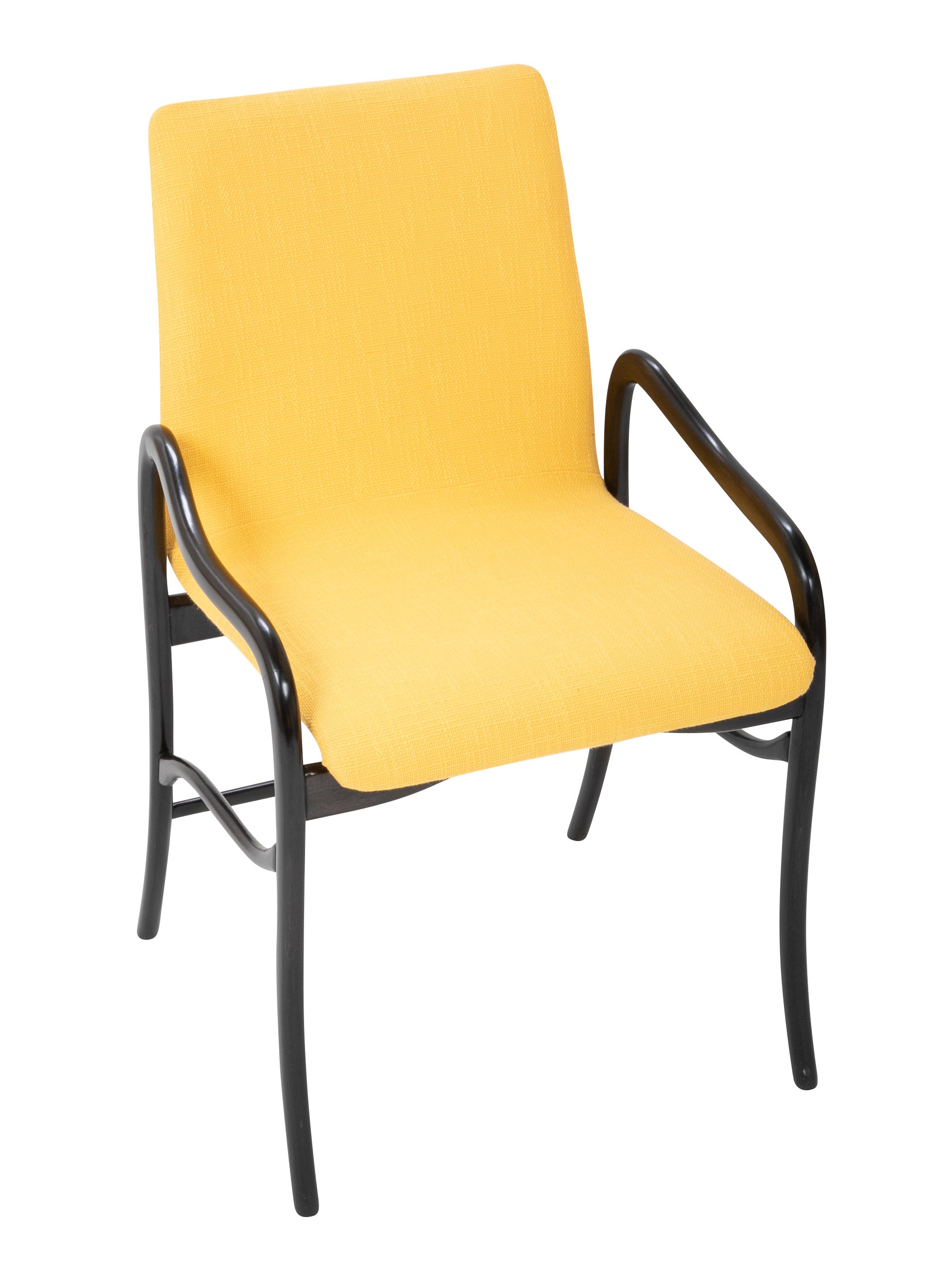 A Set of 8 Sculptural Italian Dining Chairs Attributed to Malatesta & Mason