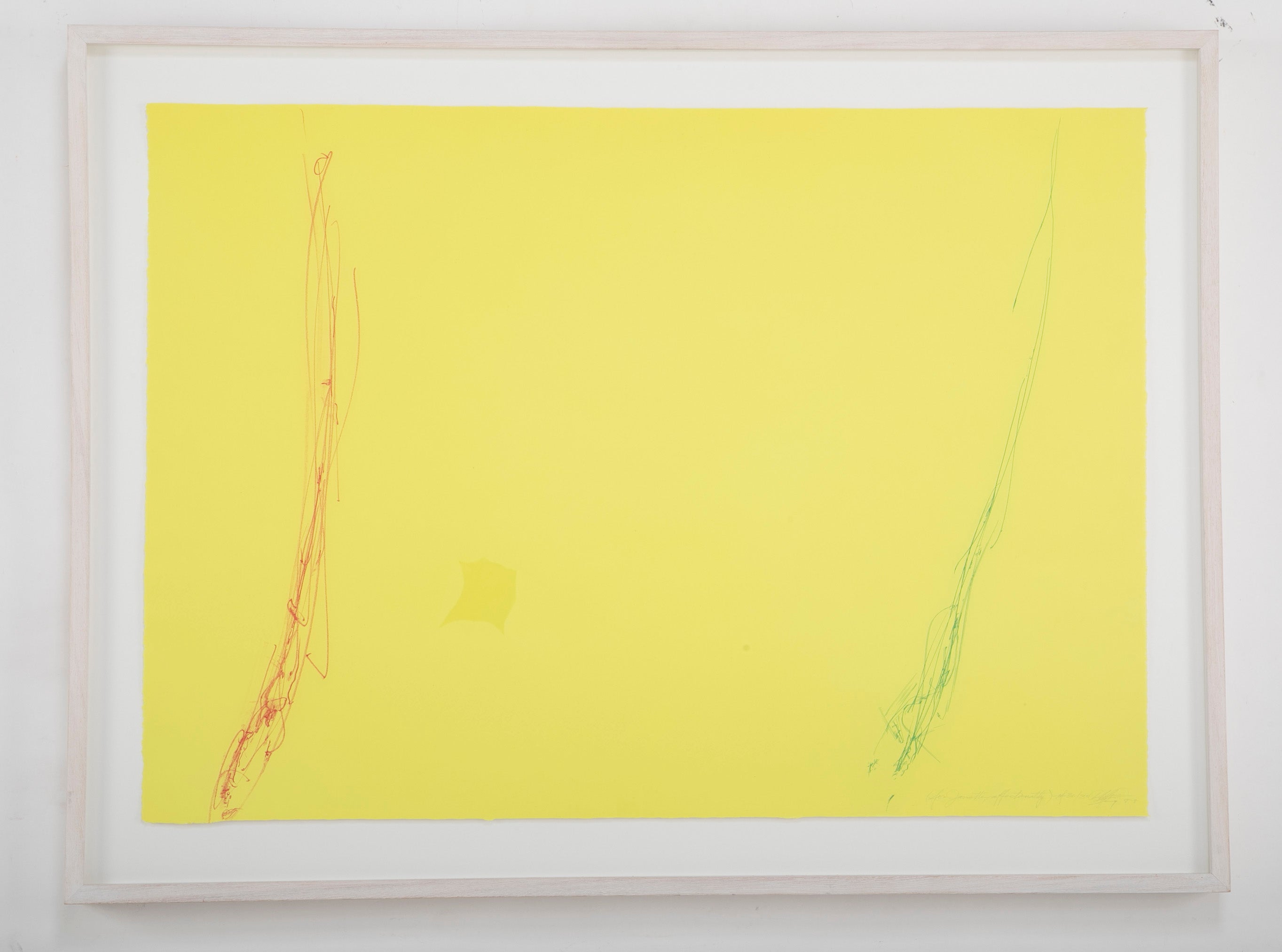 Dan Flavin "for Janette, affectionately" Aquatint in Colors