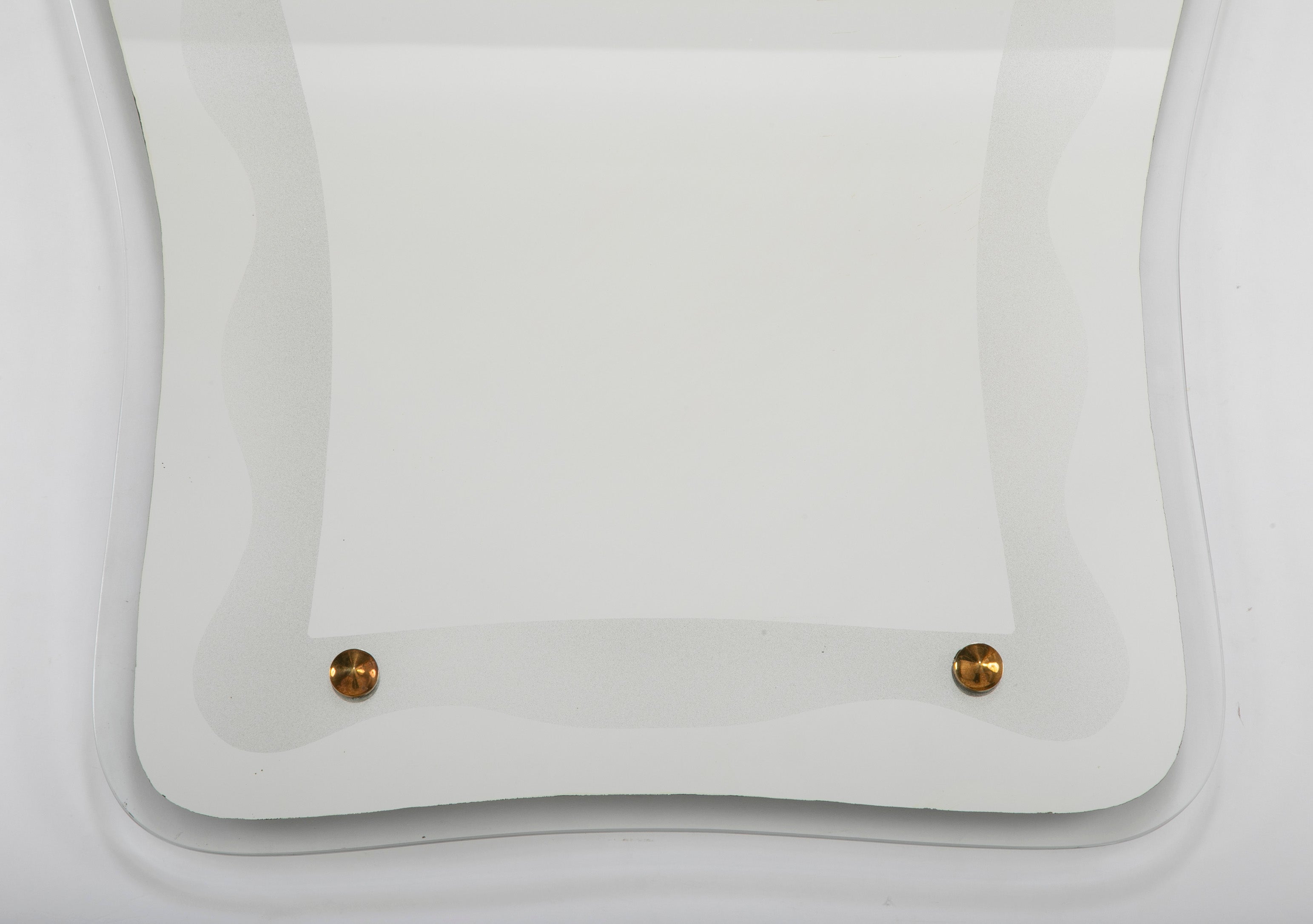Mid-Century Italian Mirror Framed in Mirrored Metal