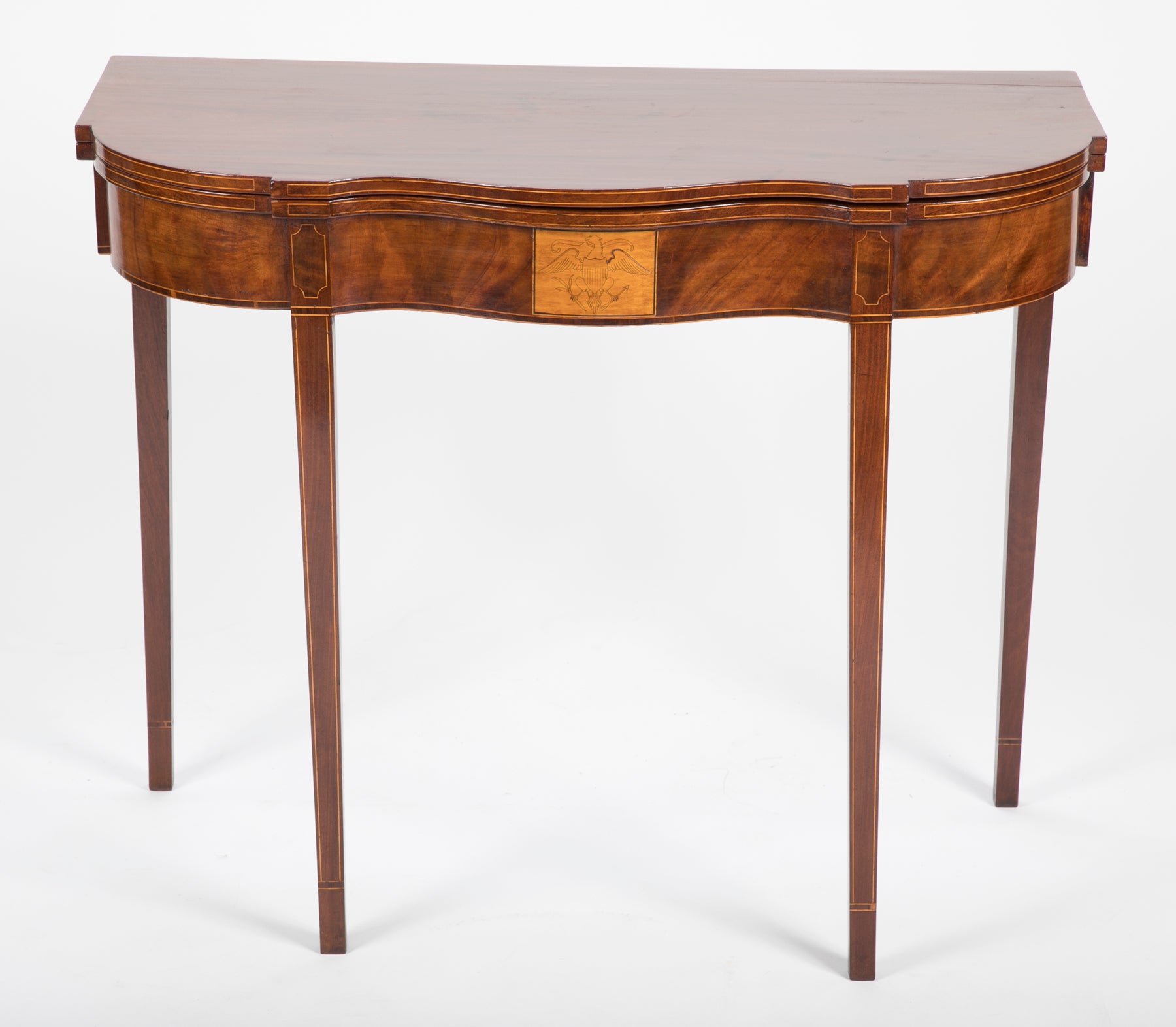 American Hepplewhite Card Table