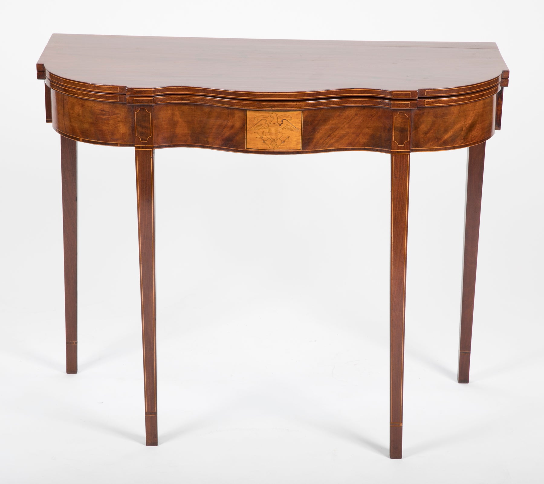 American Hepplewhite Card Table