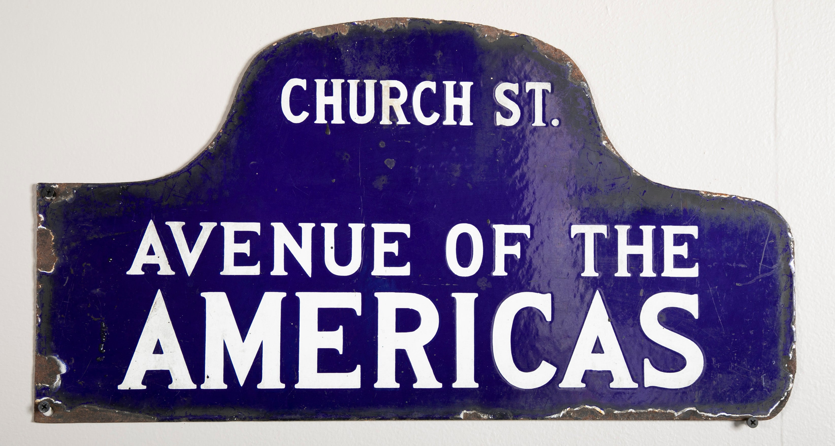 Six NYC, New York Porcelain over Metal Enamel Street Signs Also Priced Individually