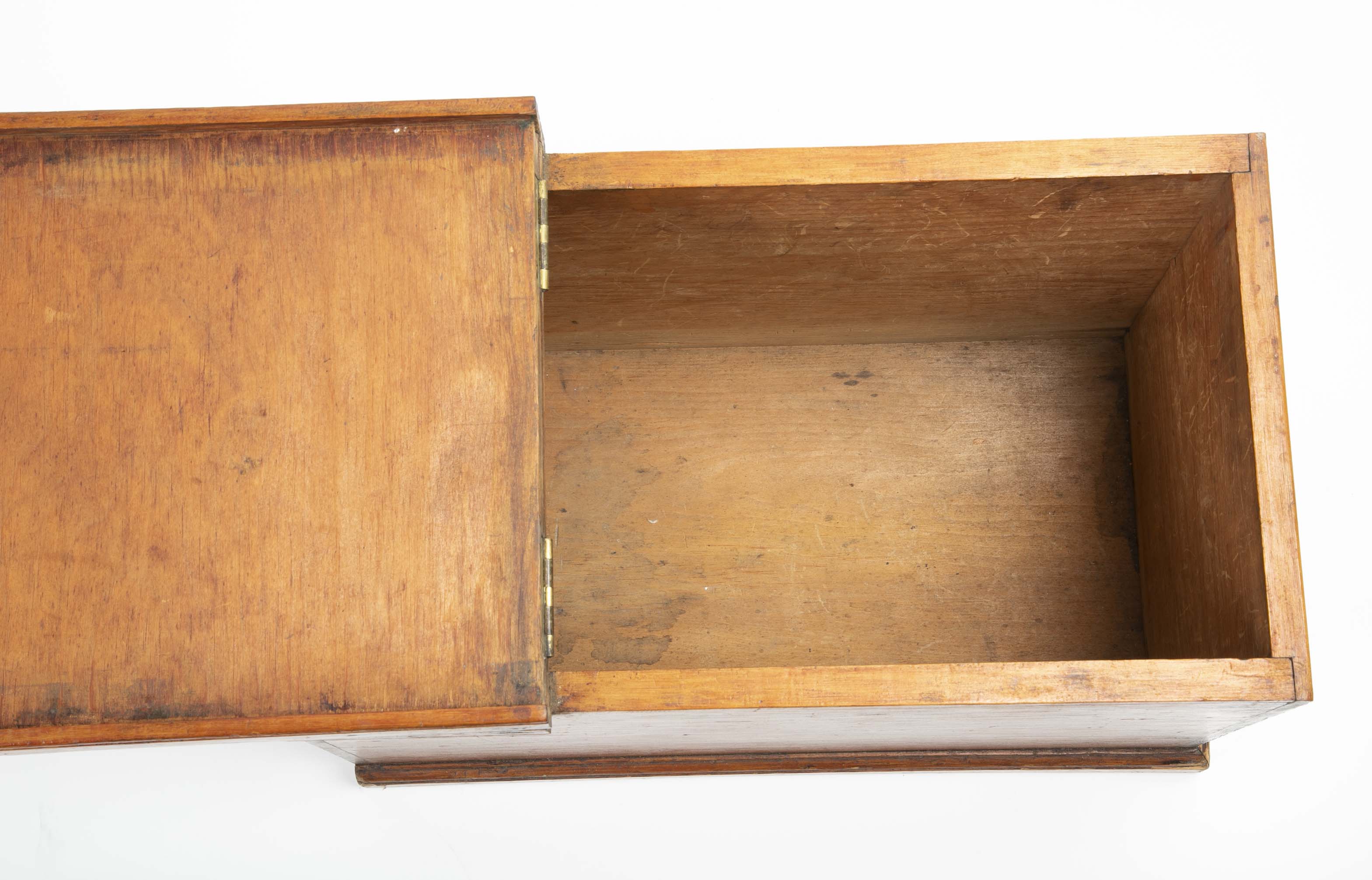 Whale Ship Agent's Document Box from the Whaling Bark "E. C. Cowdin" / Side Table