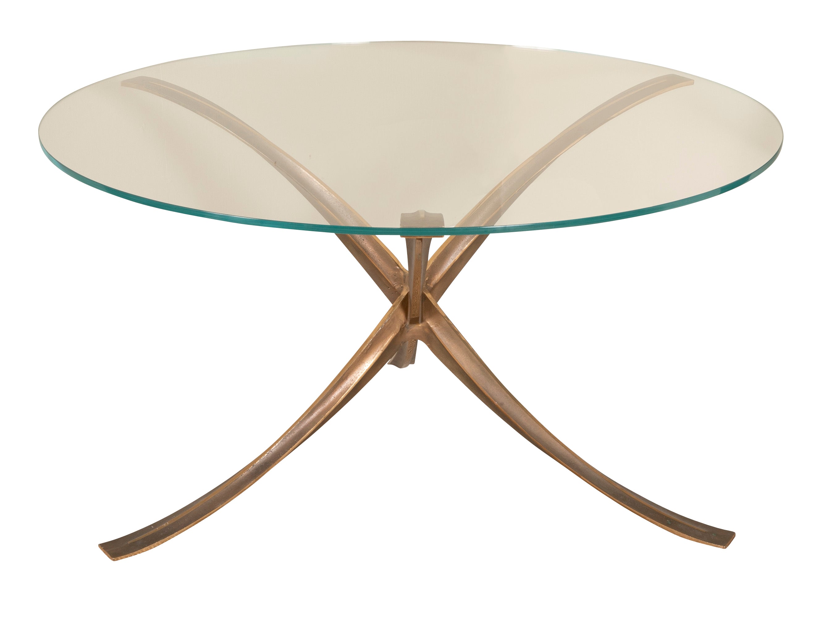 Michel Mangematin Glass Top Dining Table