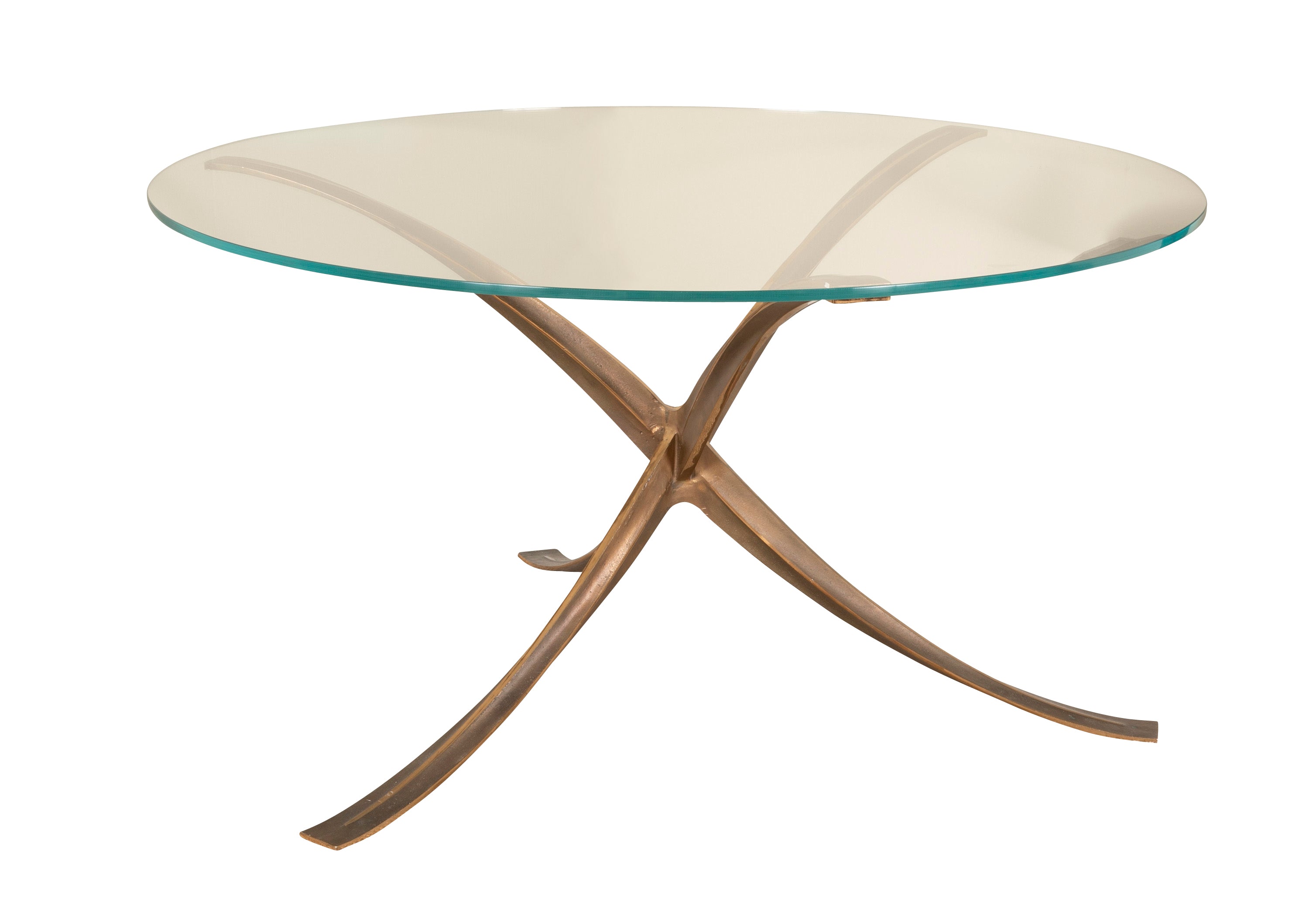 Michel Mangematin Glass Top Dining Table