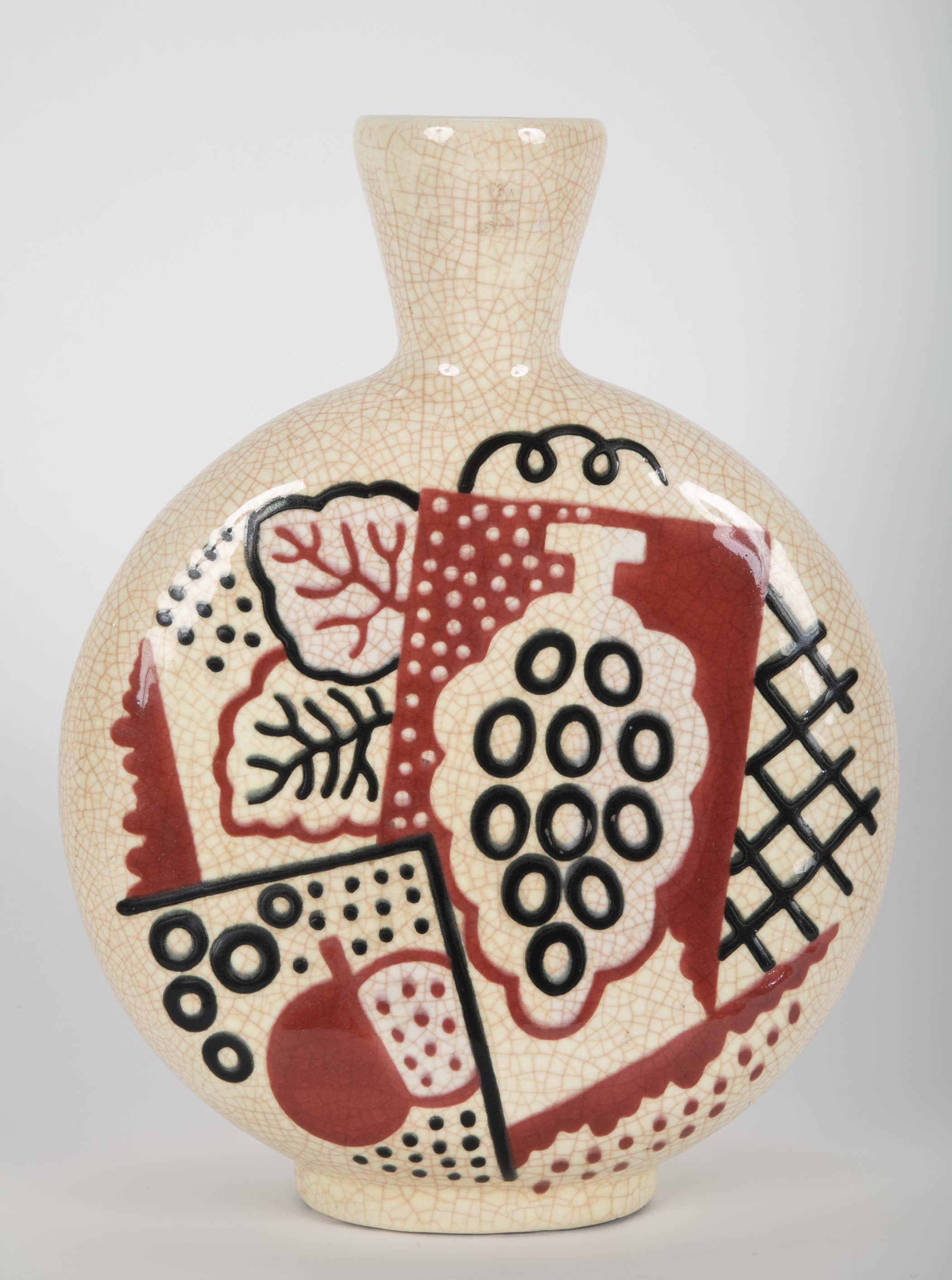 A French Moderne Period Primavera Vase by Jean Olin