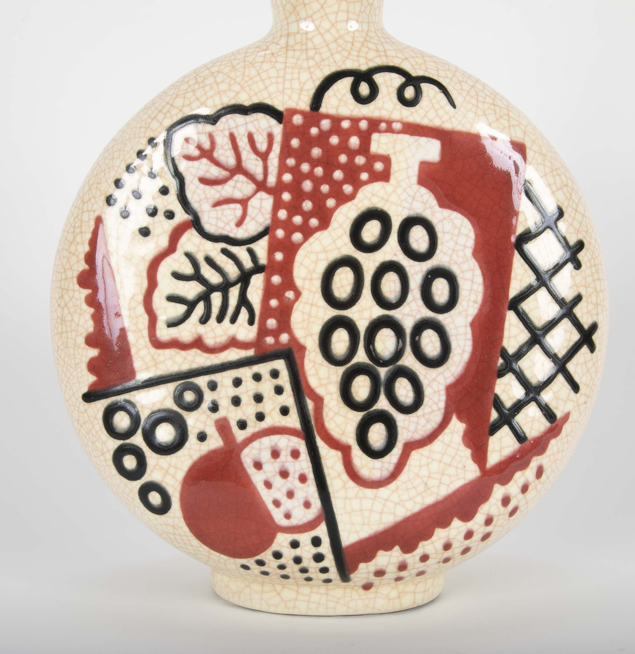 A French Moderne Period Primavera Vase by Jean Olin