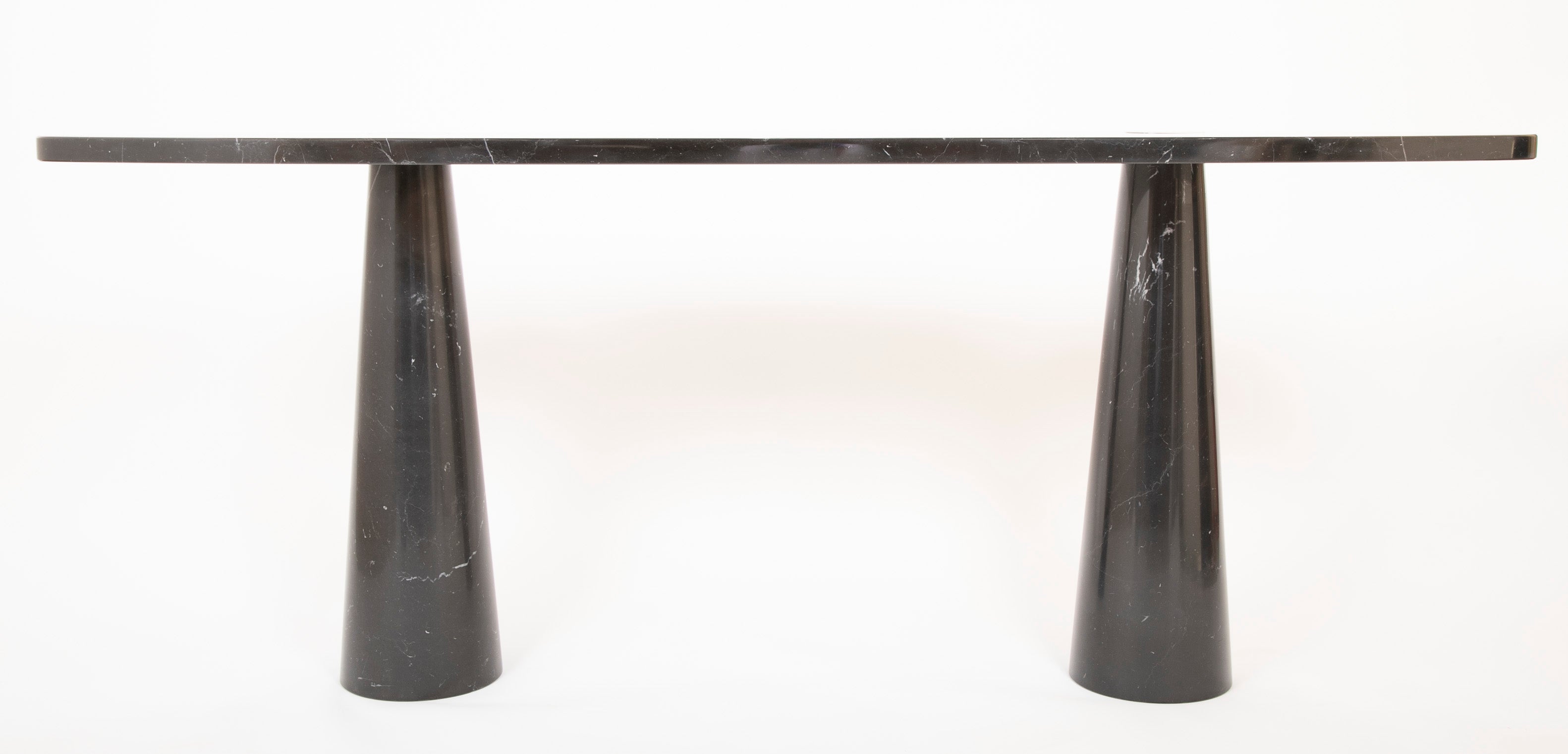 SOLD 4/30/2021 A Eros Marble Console Table Designed by Angelo Mangiarotti