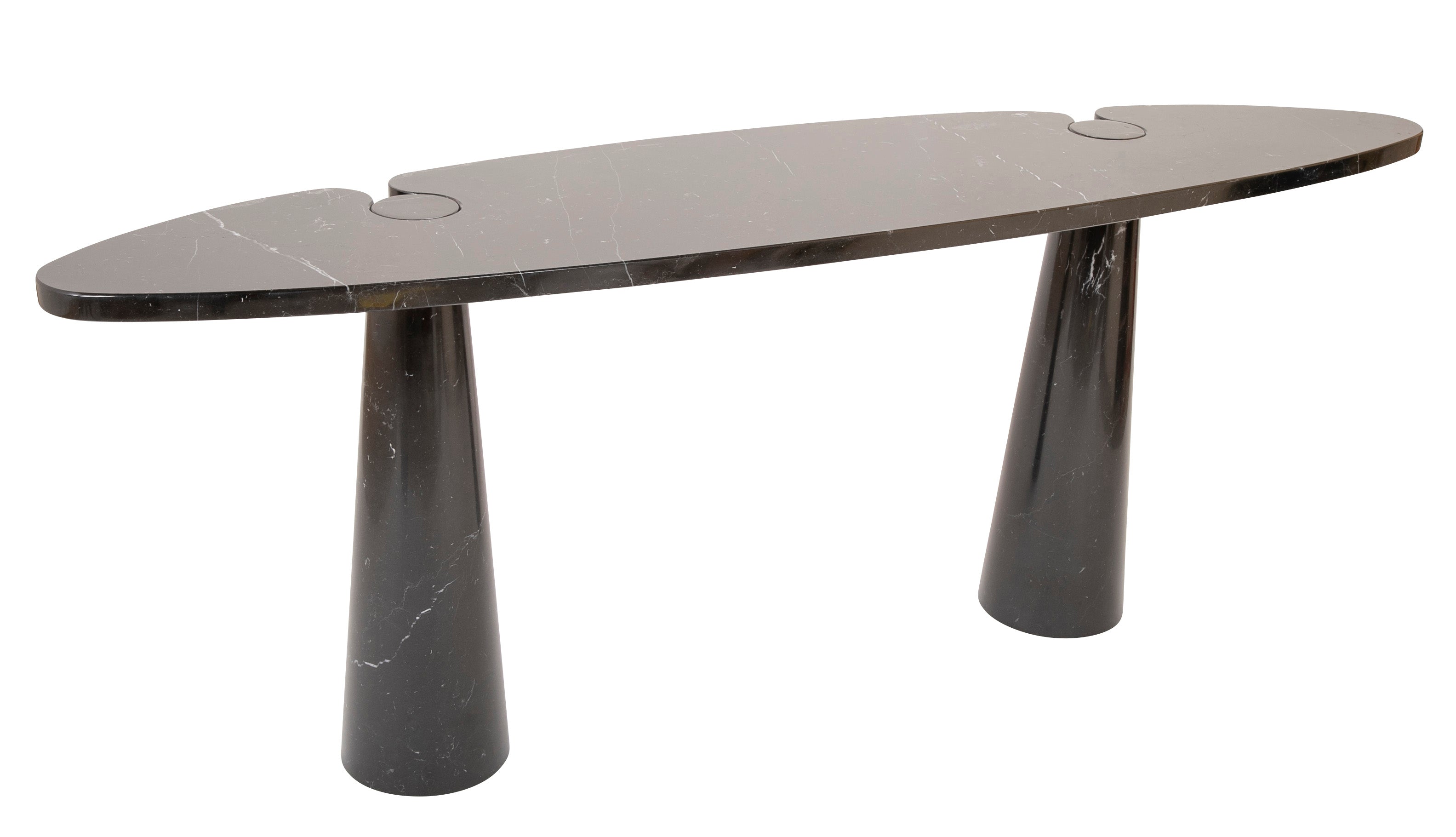 SOLD 4/30/2021 A Eros Marble Console Table Designed by Angelo Mangiarotti