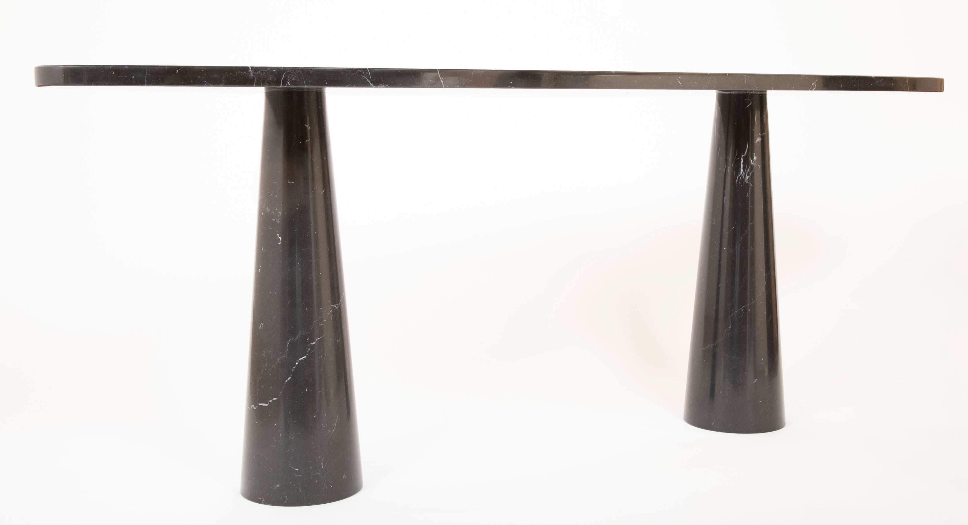 SOLD 4/30/2021 A Eros Marble Console Table Designed by Angelo Mangiarotti