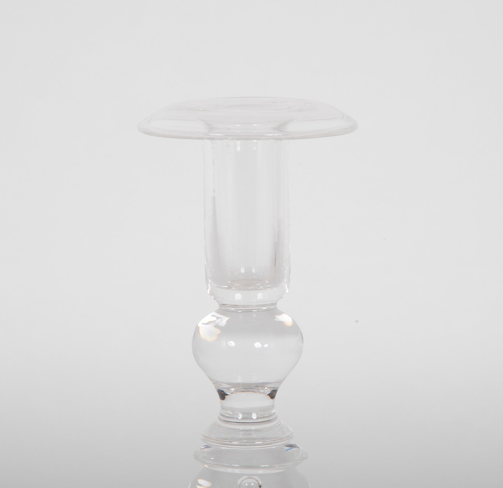 Steuben Glass "Teardrop" Candlestick