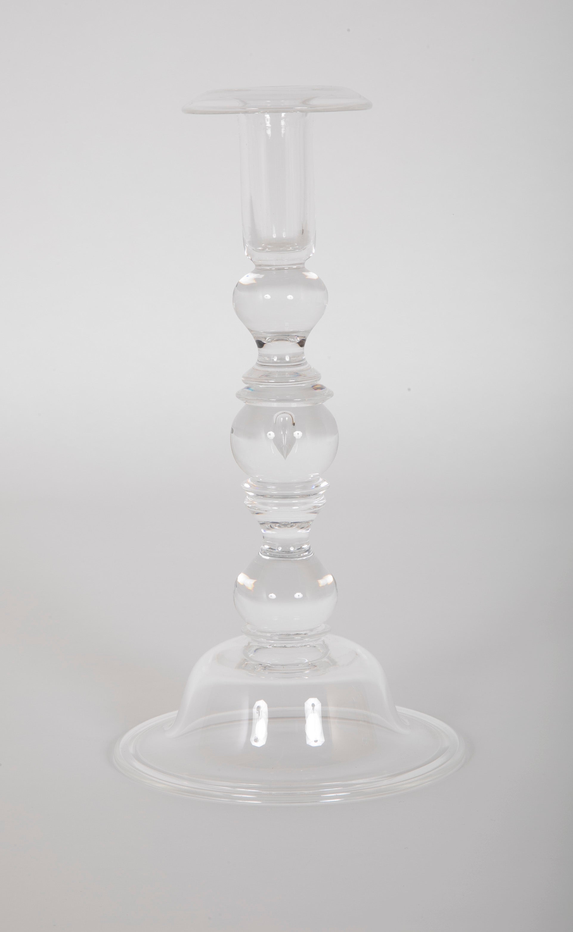 Steuben Glass "Teardrop" Candlestick