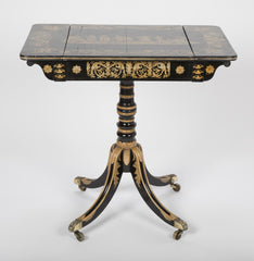 An English Regency Penwork Games Table