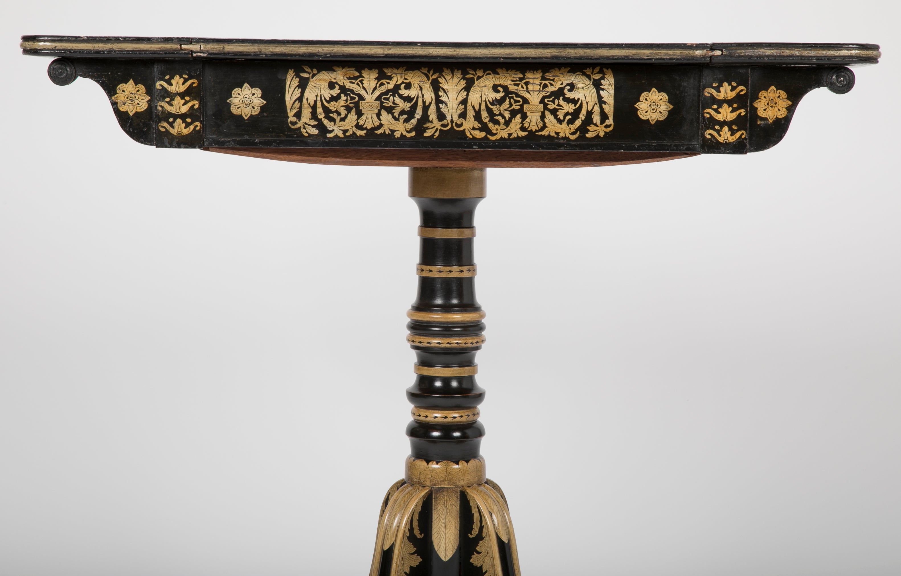 An English Regency Penwork Games Table