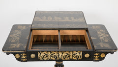 An English Regency Penwork Games Table