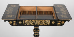 An English Regency Penwork Games Table