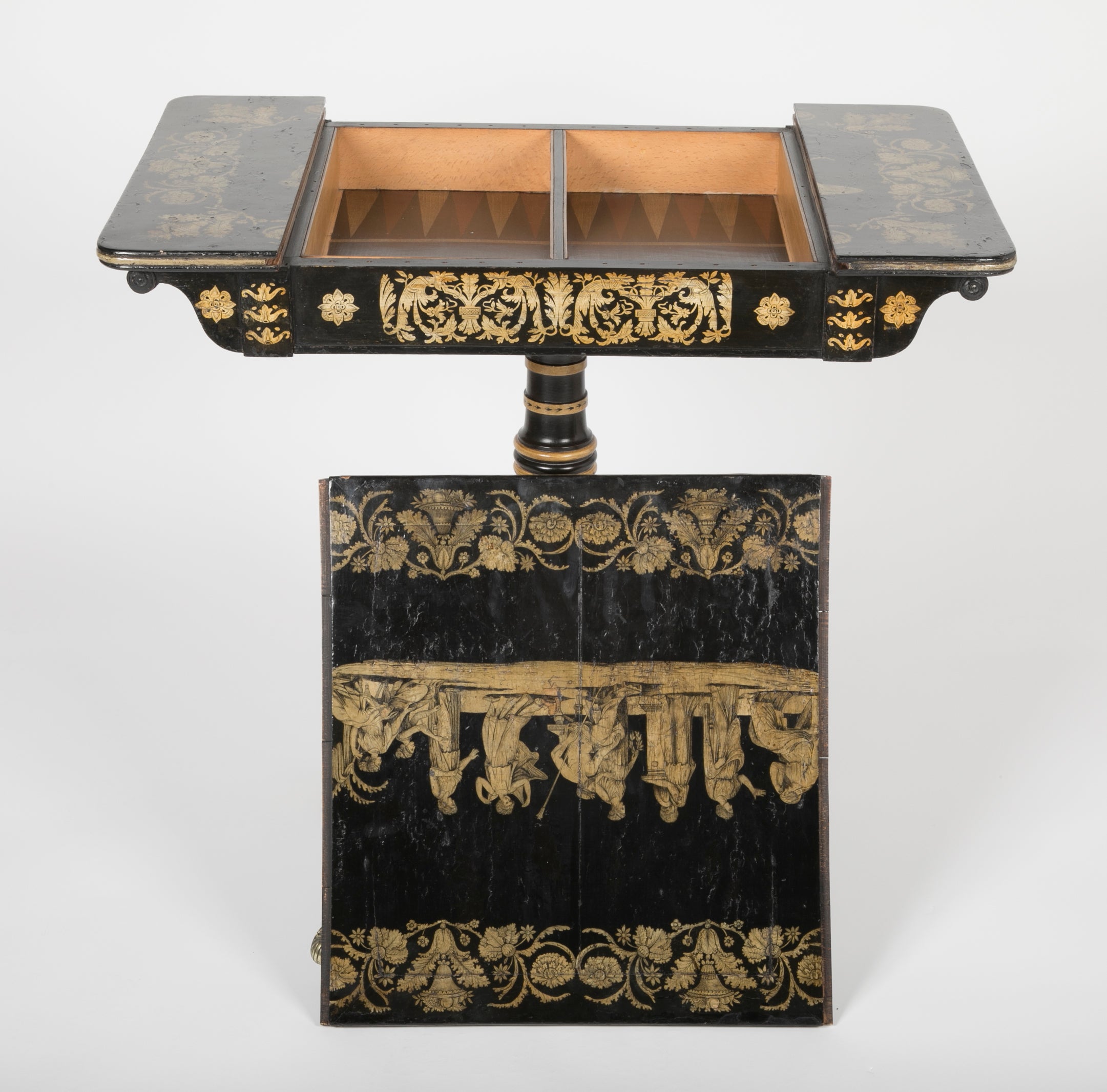 An English Regency Penwork Games Table