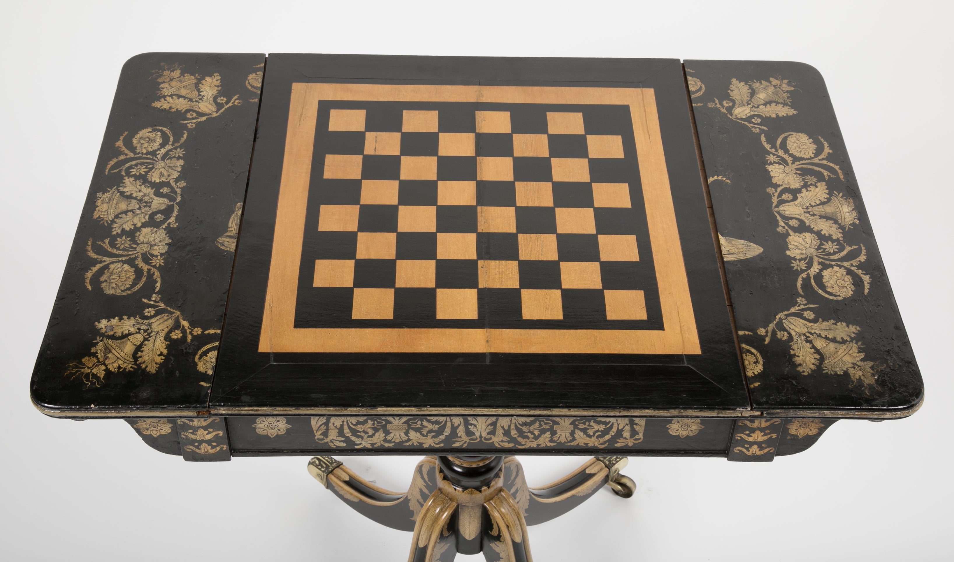 An English Regency Penwork Games Table