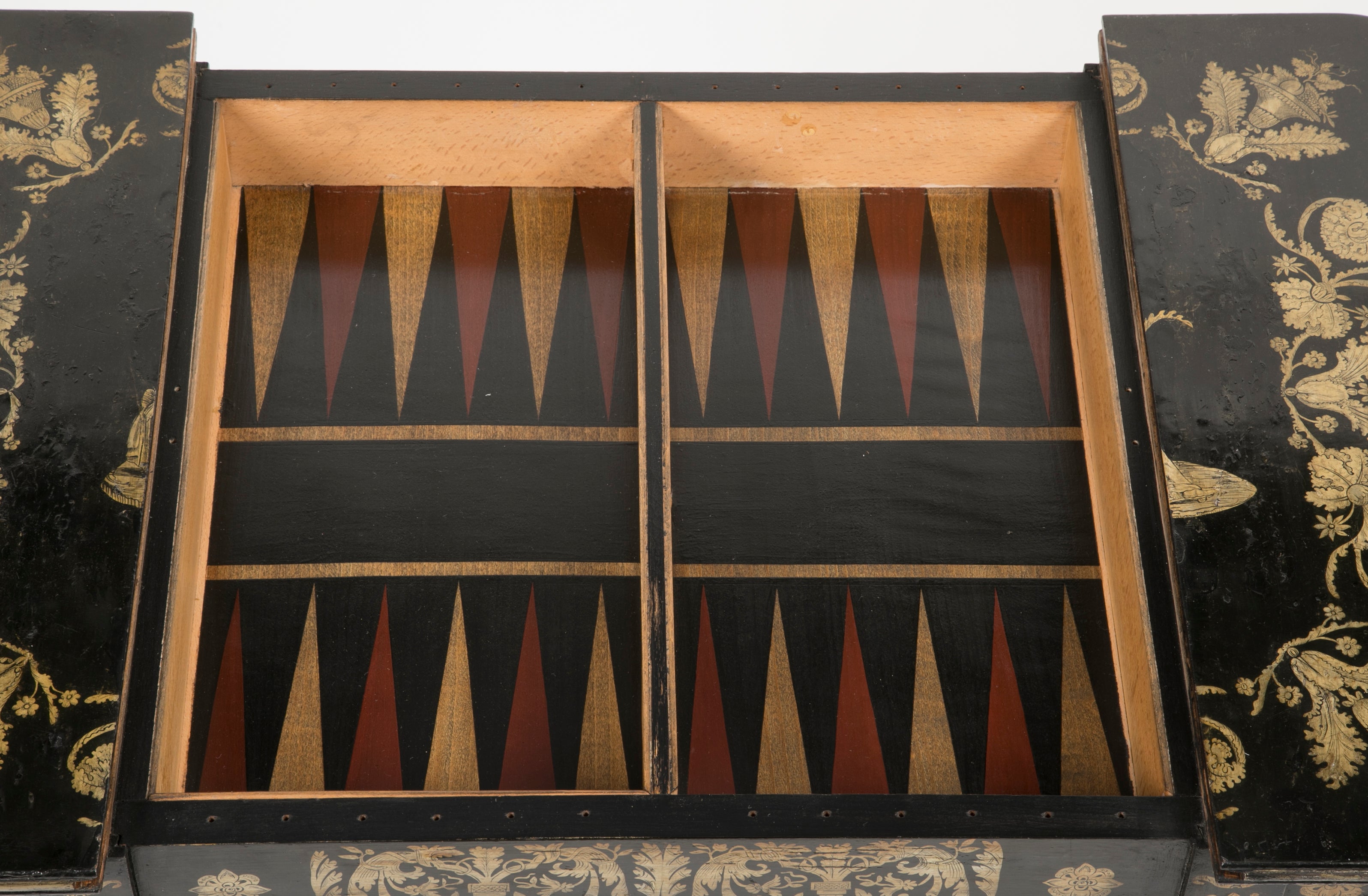 An English Regency Penwork Games Table