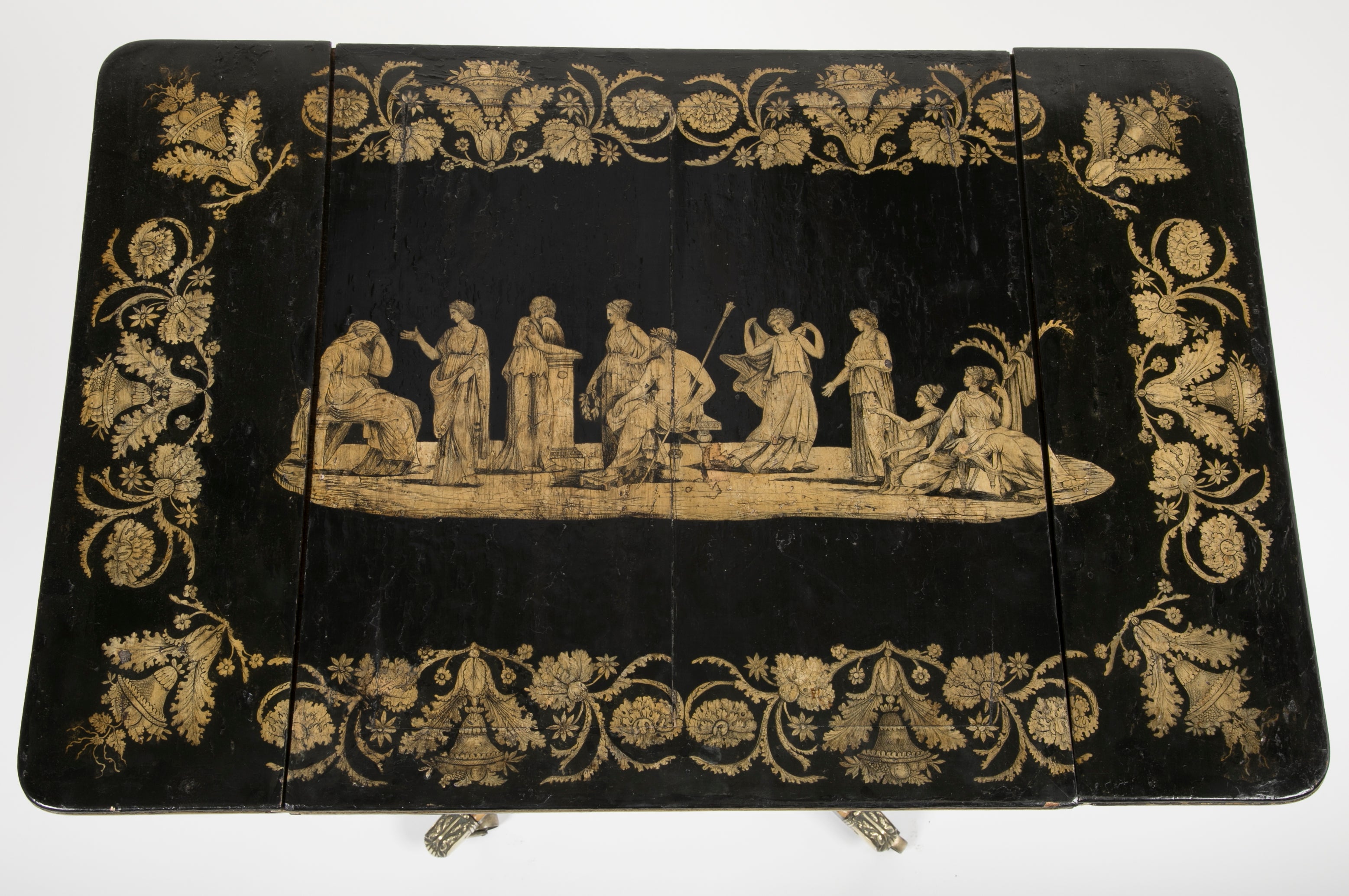 An English Regency Penwork Games Table