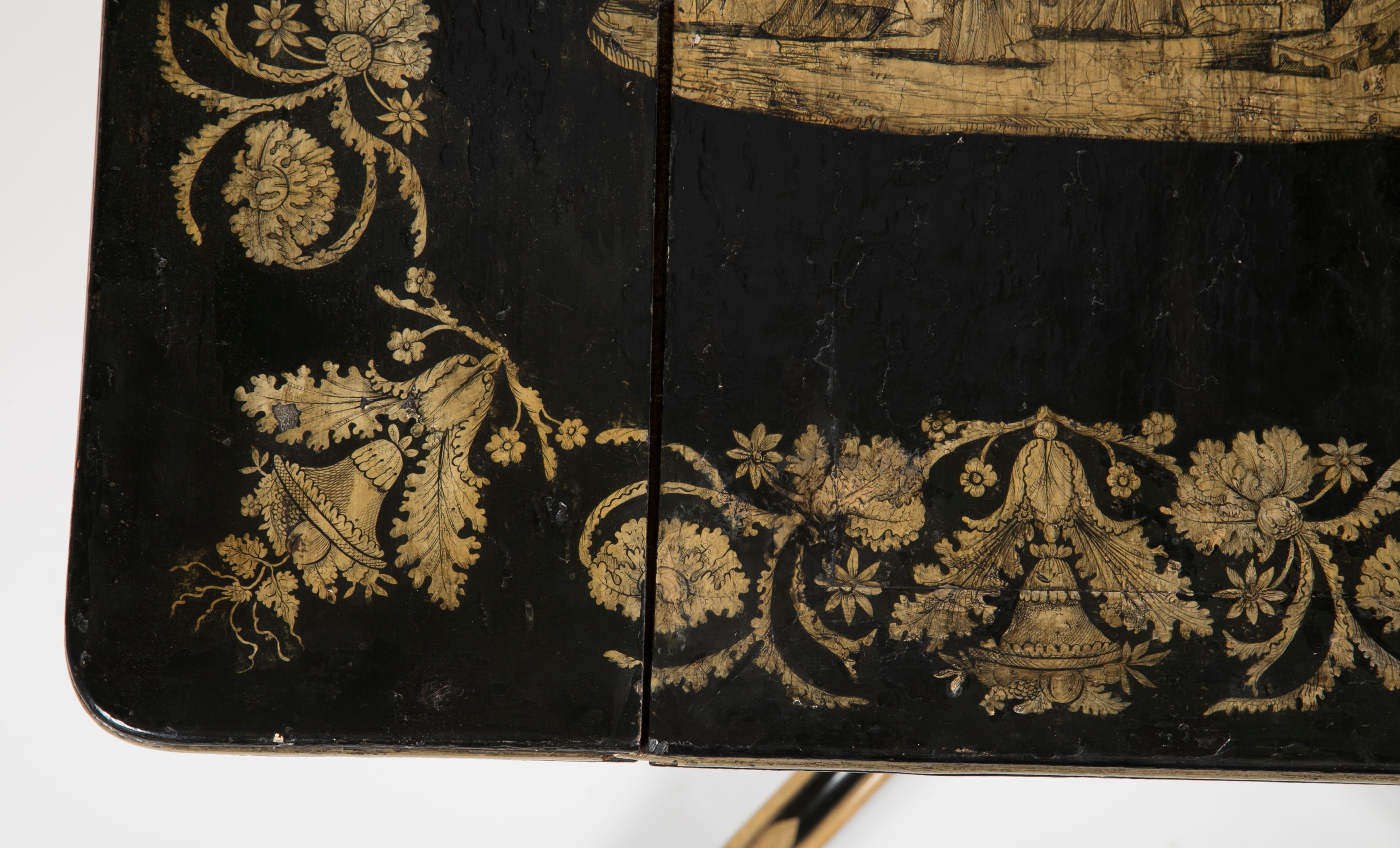 An English Regency Penwork Games Table