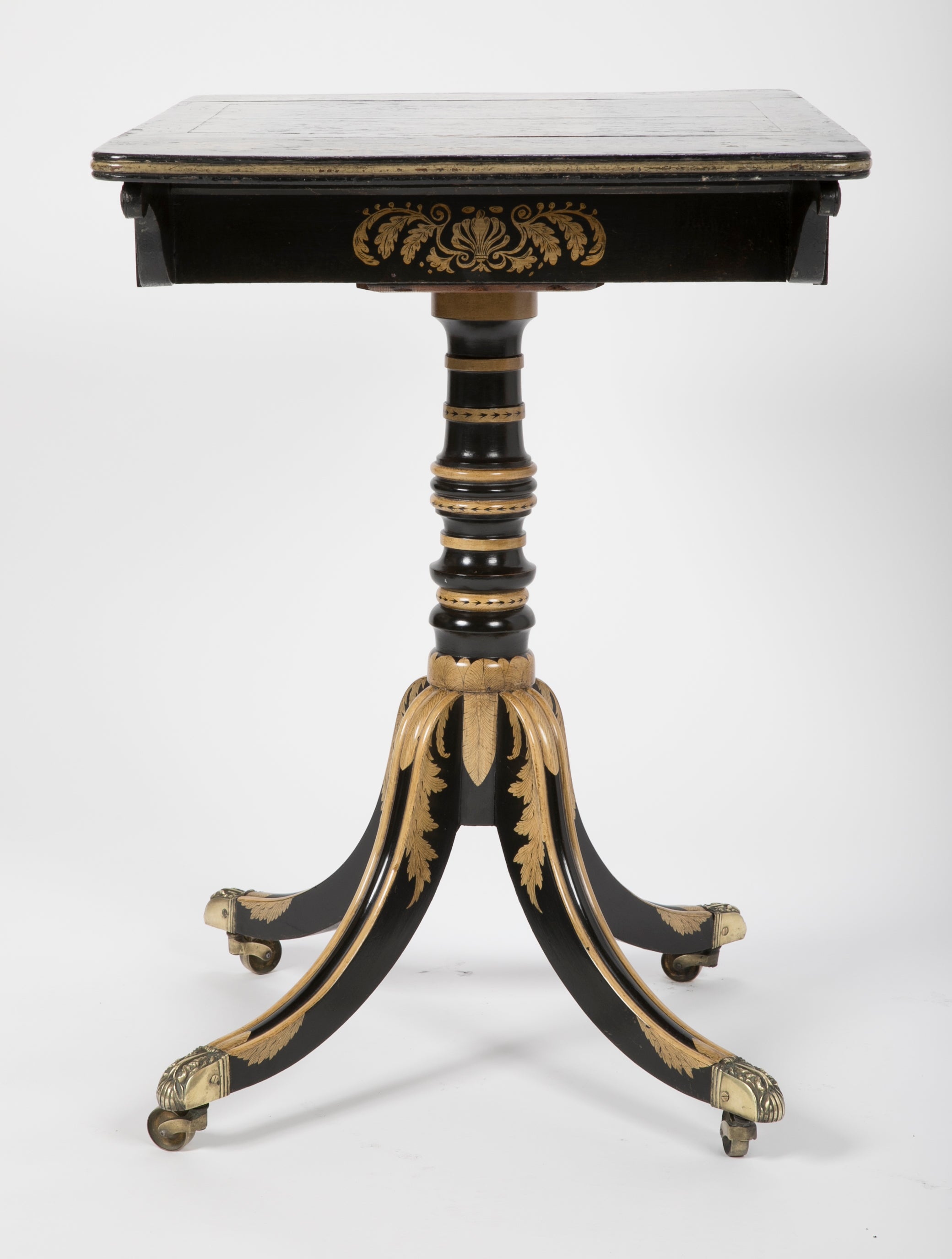 An English Regency Penwork Games Table